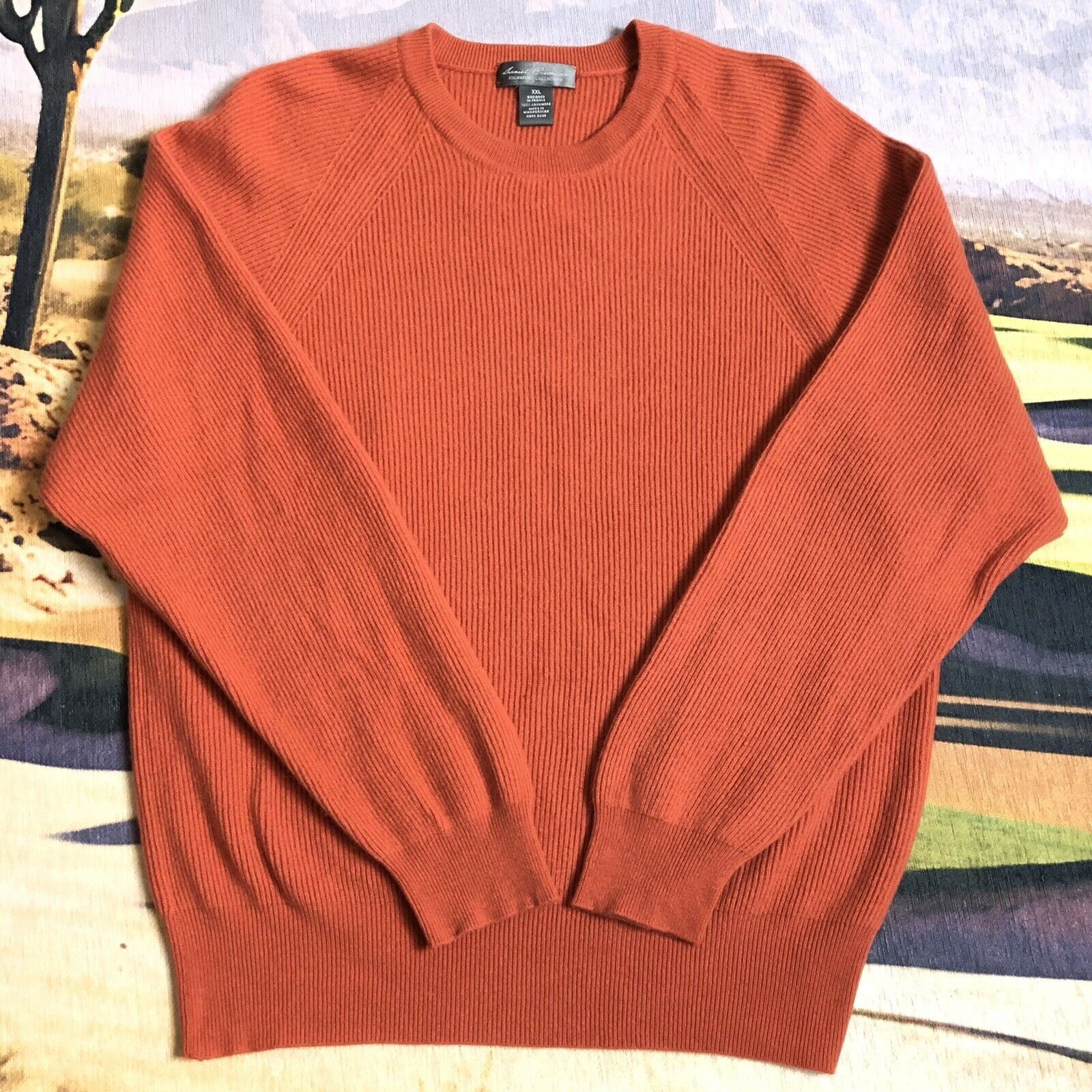 Cremieux Daniel Cremieux 100% Cashmere Ribbed Knit Crew Neck