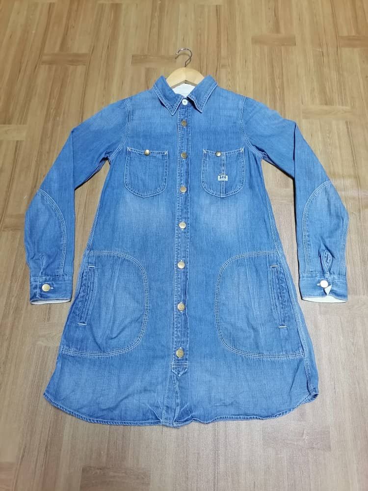 Japanese Brand × Lee Lee Union Made Denim Long Dress Womenwear Size ONE SIZE - 1 Thumbnail