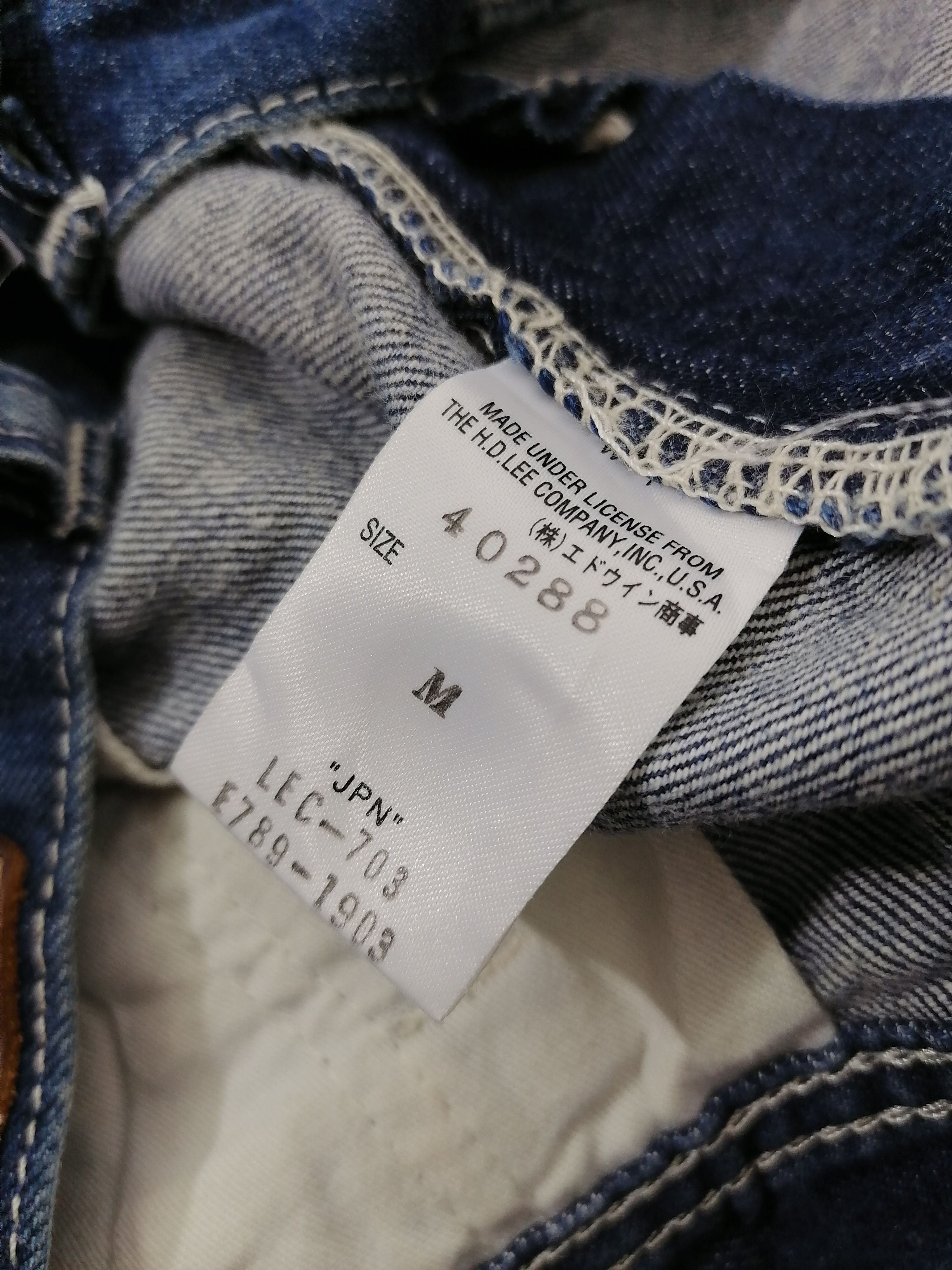 Lee Union Made Lee Sanforized Denim Jeans Size US 34 / EU 50 - 6 Thumbnail