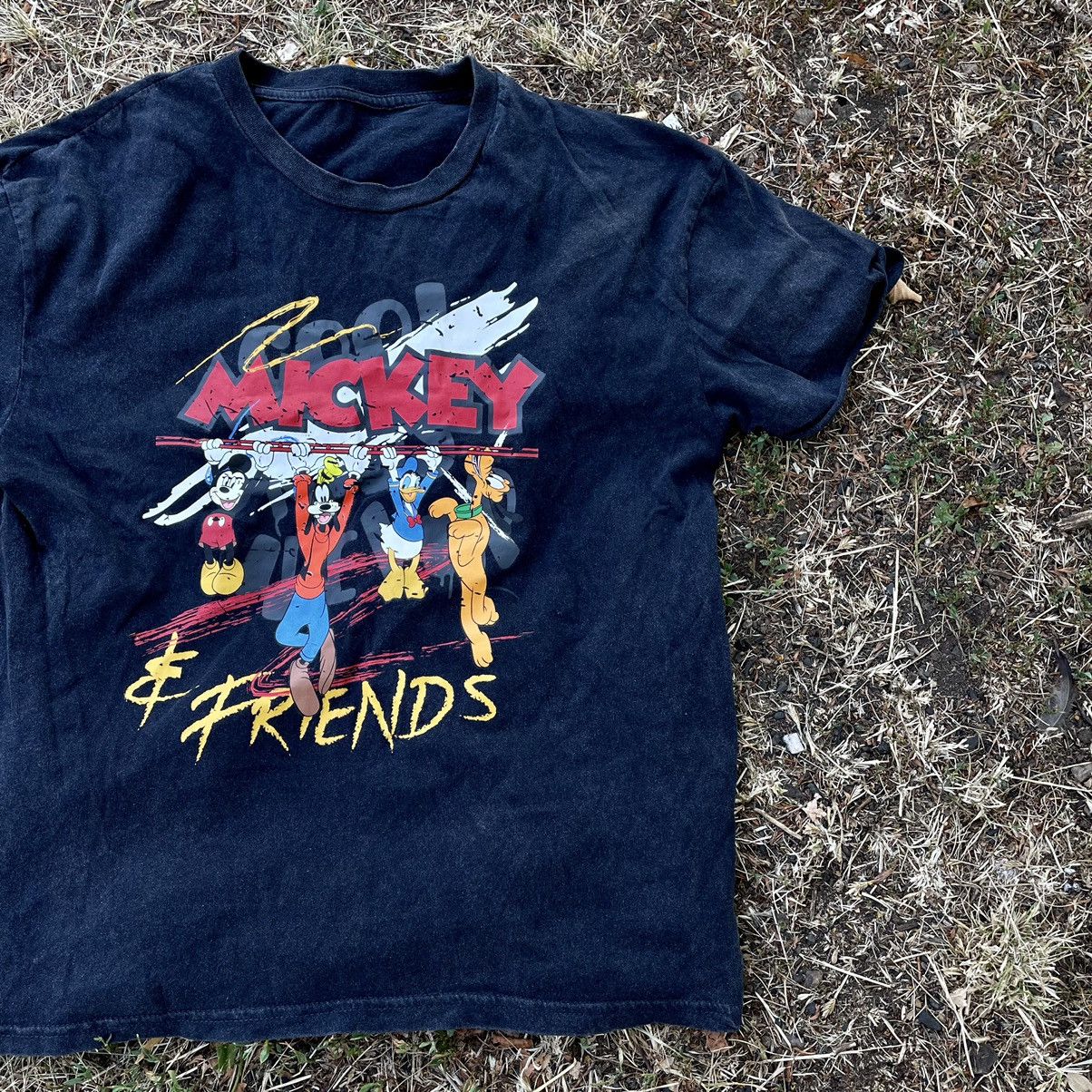 Vintage Vintage Y2K Mickey Mouse Graphic Tee Sun Faded Skate Slim S Size US S / EU 44-46 / 1 - 3 Thumbnail
