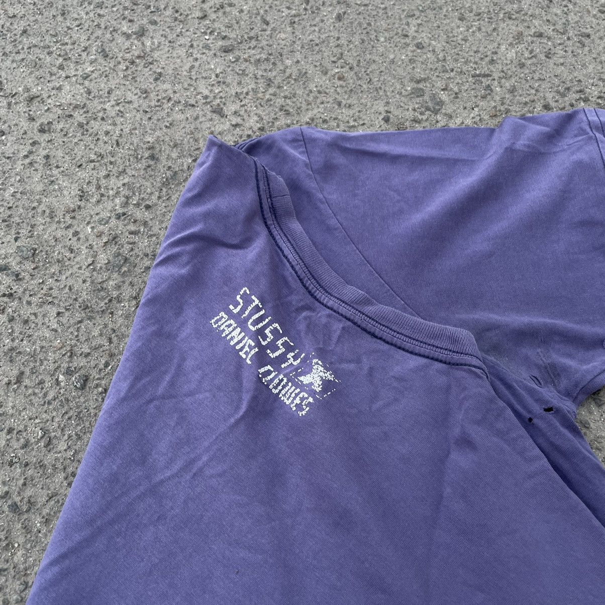 Vintage Vintage Y2K Stussy Daniel Clowes Graphic Tee Grunge Purple M Size US M / EU 48-50 / 2 - 8 Thumbnail