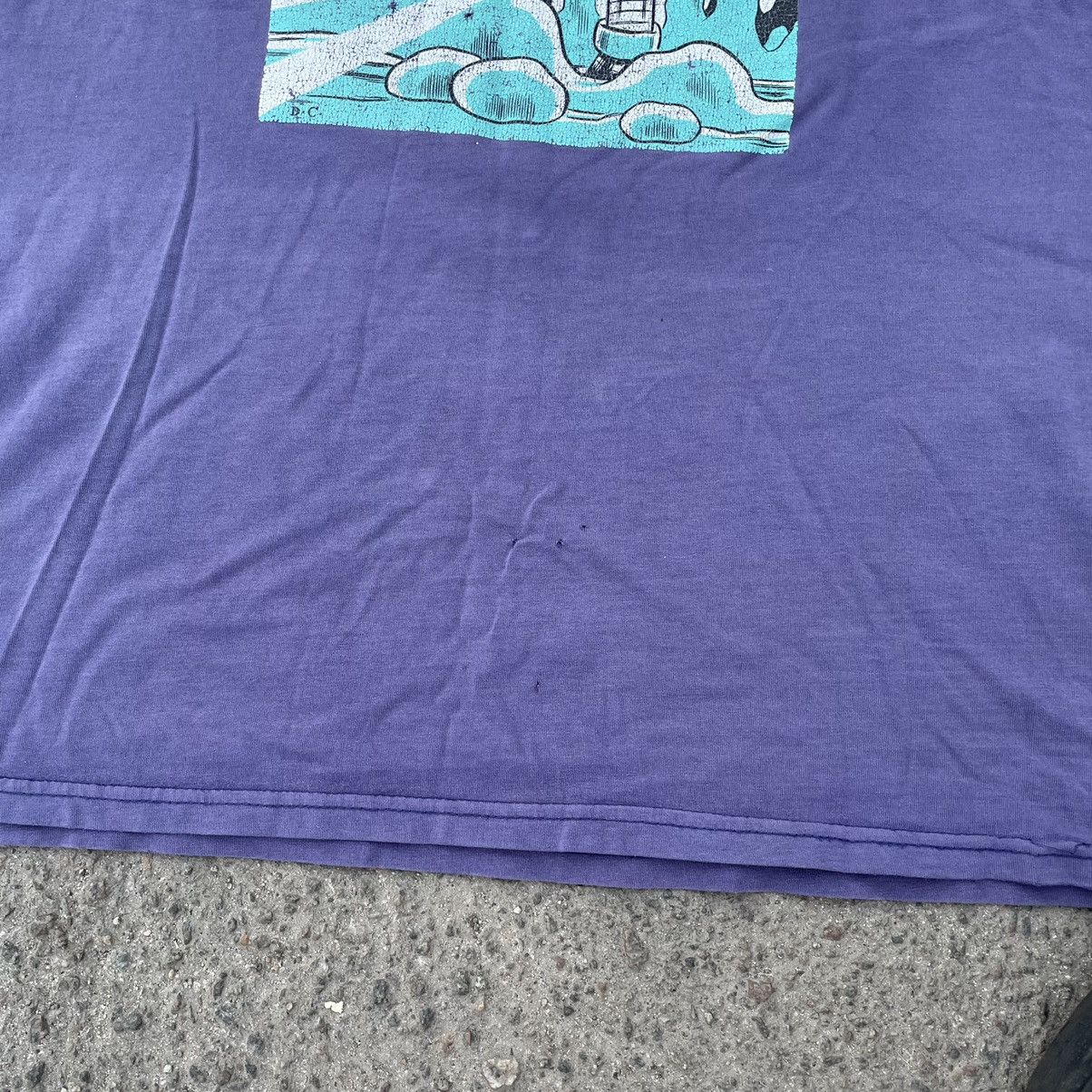 Vintage Vintage Y2K Stussy Daniel Clowes Graphic Tee Grunge Purple M Size US M / EU 48-50 / 2 - 7 Thumbnail