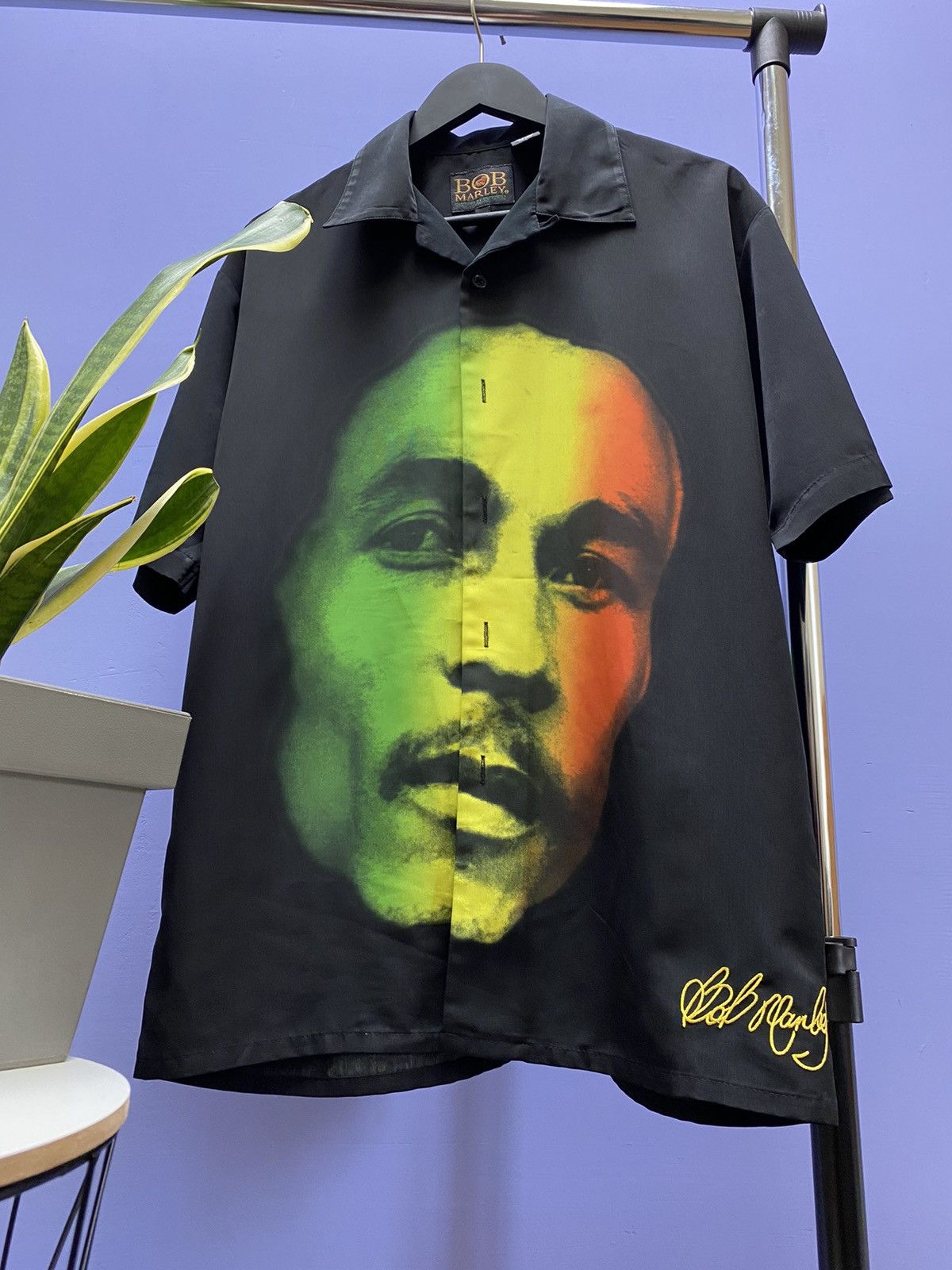 Bob Marley Bob Marley Short Sleeve Shirt Big Logo Face Men Black M Size US M / EU 48-50 / 2 - 4 Thumbnail