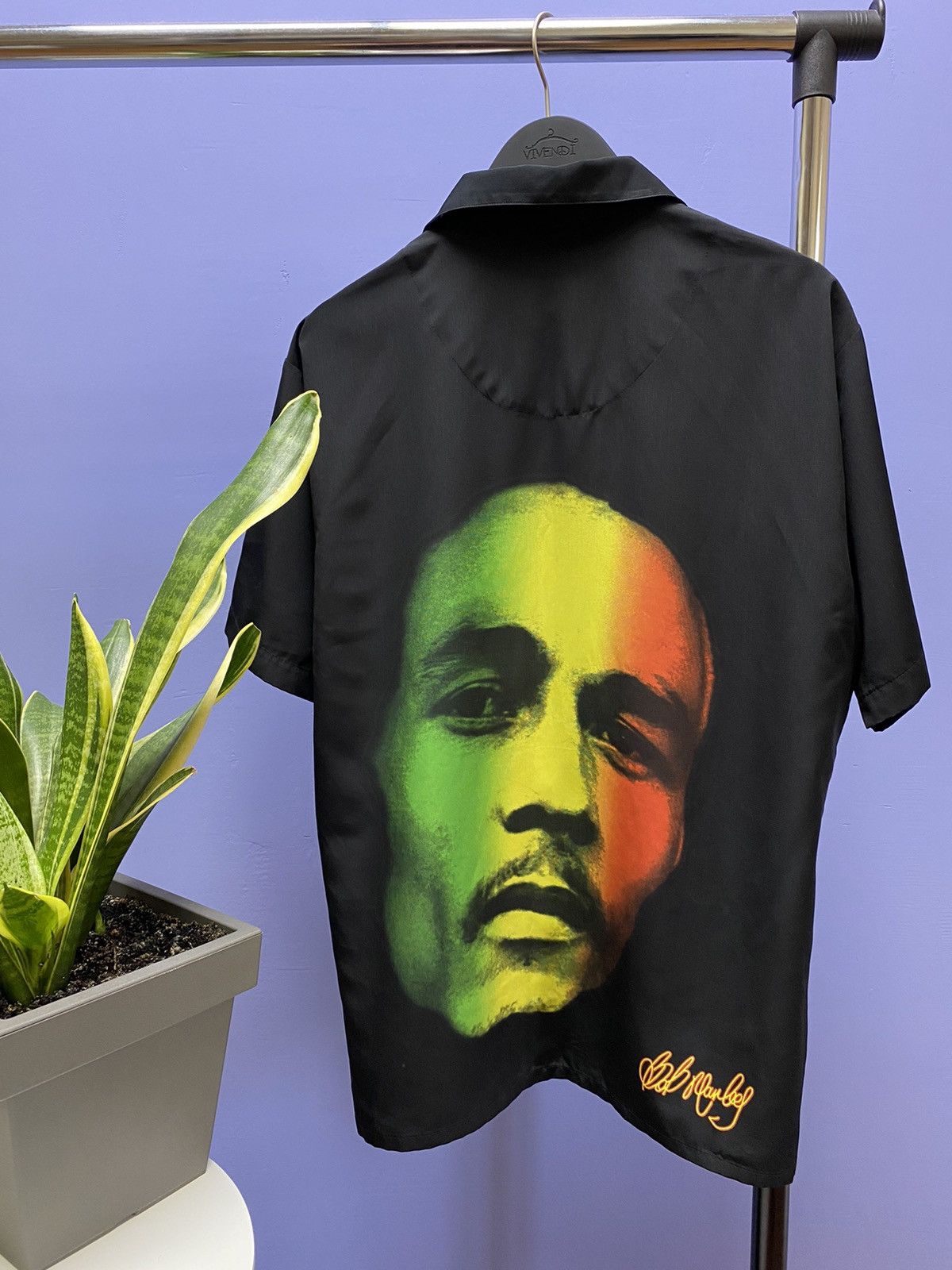 Bob Marley Bob Marley Short Sleeve Shirt Big Logo Face Men Black M Size US M / EU 48-50 / 2 - 17 Thumbnail