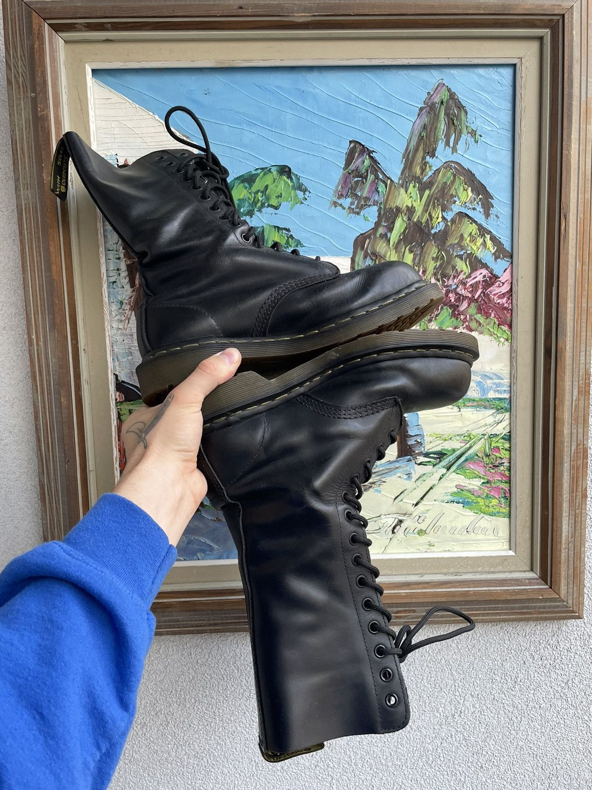 Dr. Martens Hype Dr. Martens 1940 Black High Boots Hype Punk Rock Streetwear Grailed