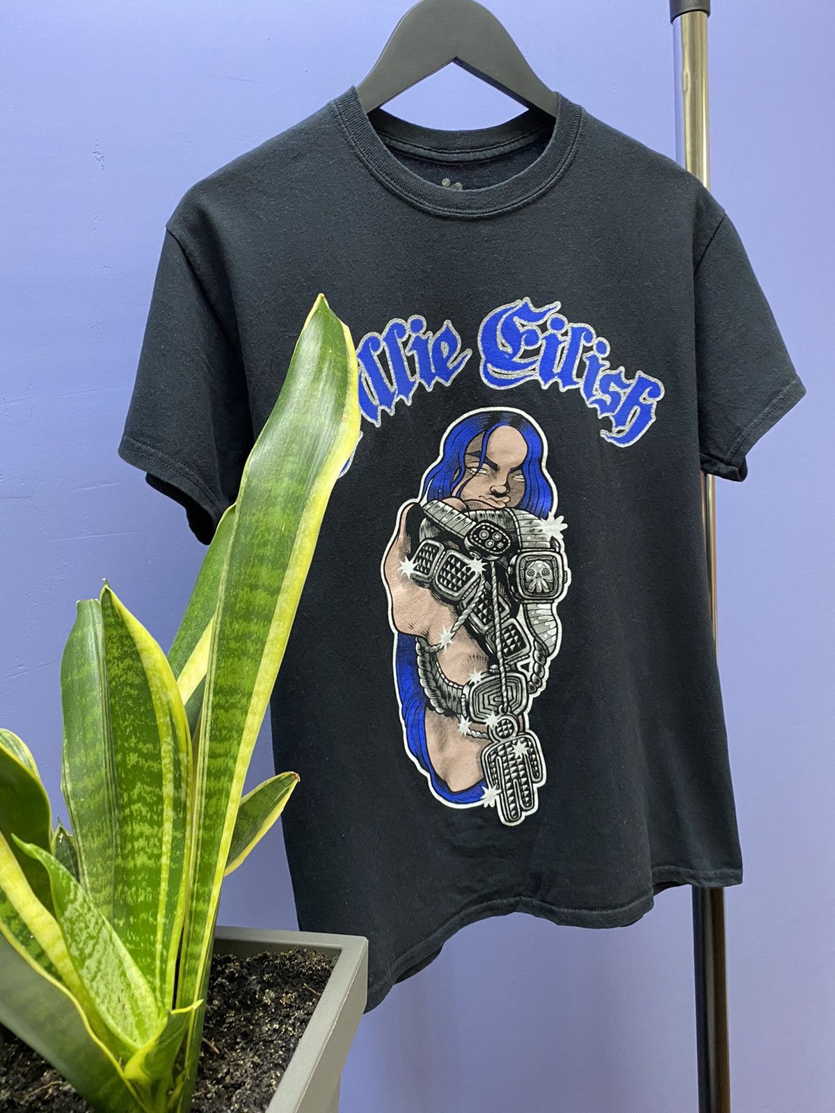 Band Tees Billie Eilish 2019 Tour T Shirt Unisex M Big Logo Size US M / EU 48-50 / 2 - 3 Thumbnail