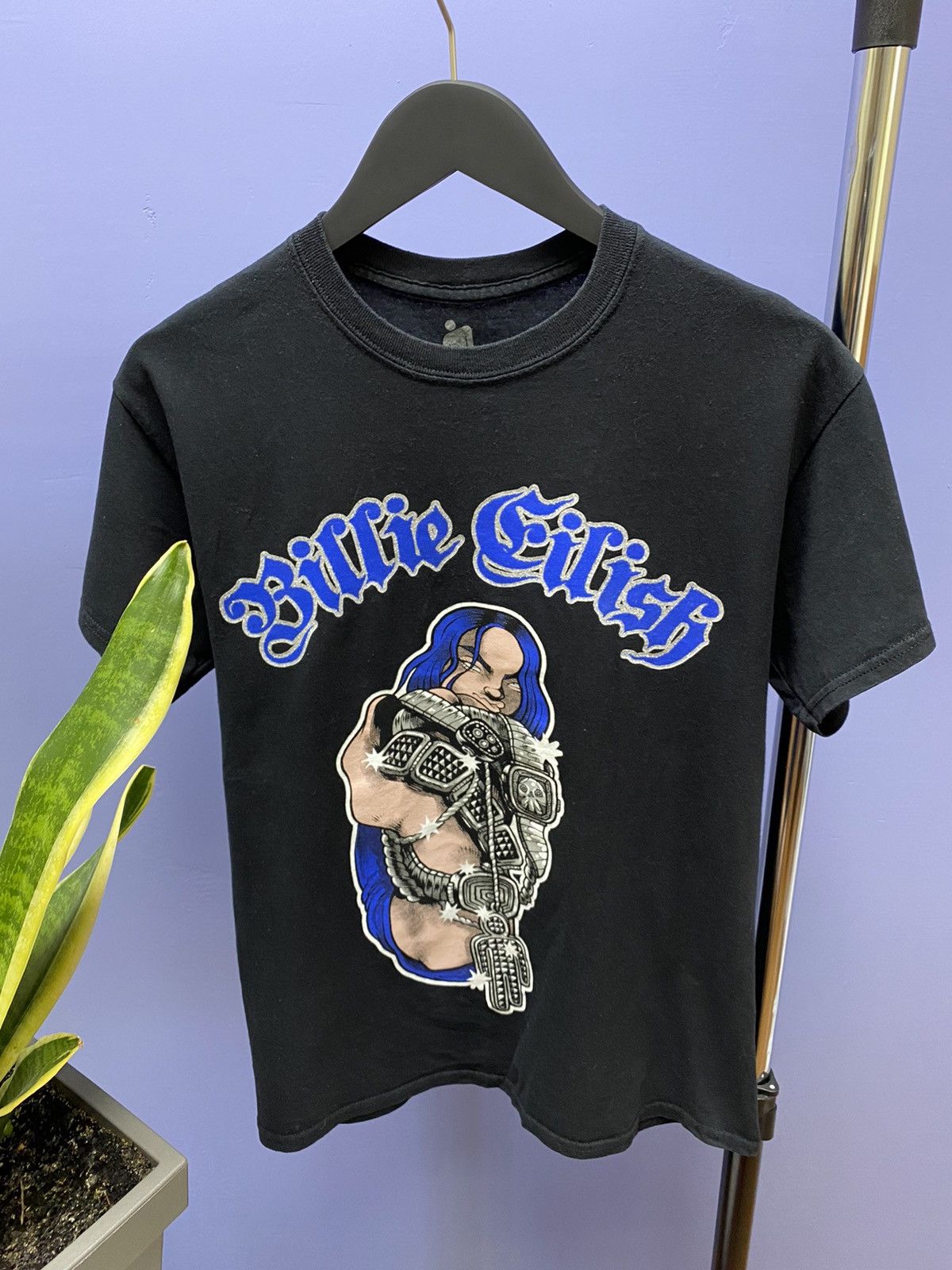 Band Tees Billie Eilish 2019 Tour T Shirt Unisex M Big Logo Size US M / EU 48-50 / 2 - 4 Thumbnail