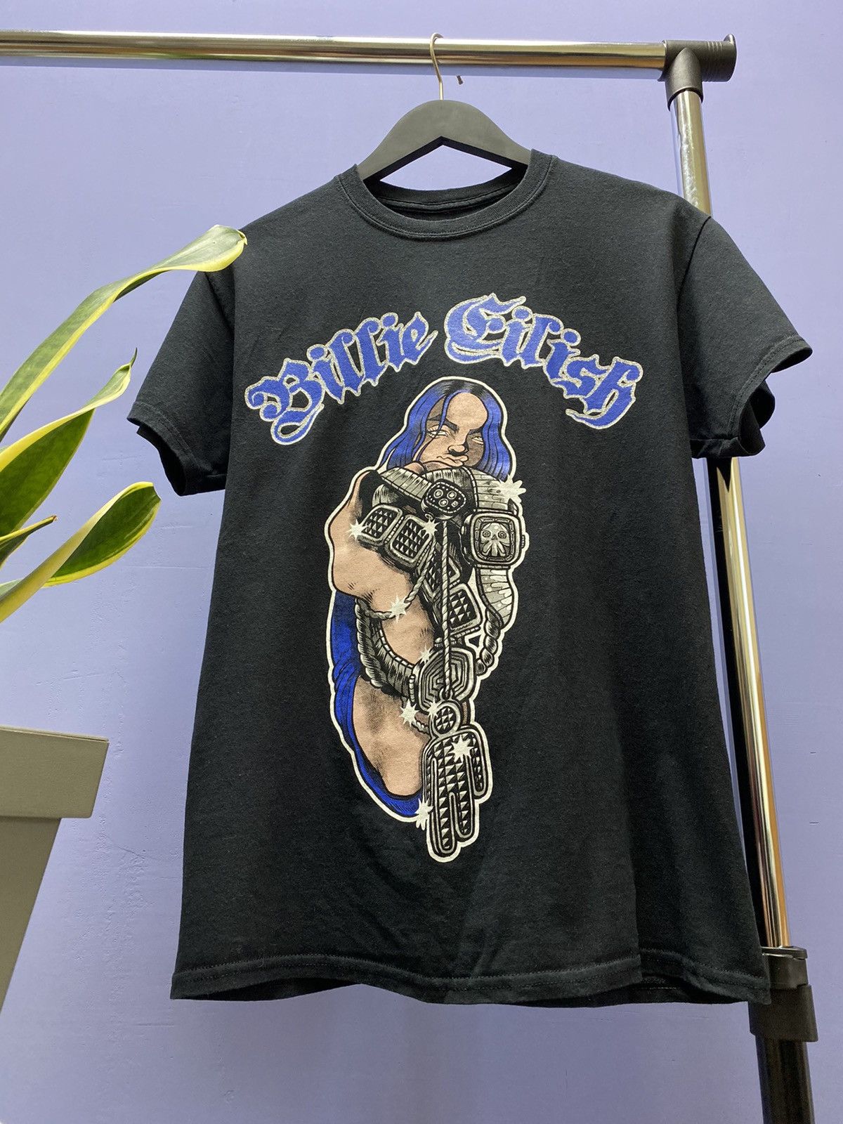 Band Tees Billie Eilish 2019 Tour T Shirt Unisex M Big Logo Size US M / EU 48-50 / 2 - 5 Thumbnail