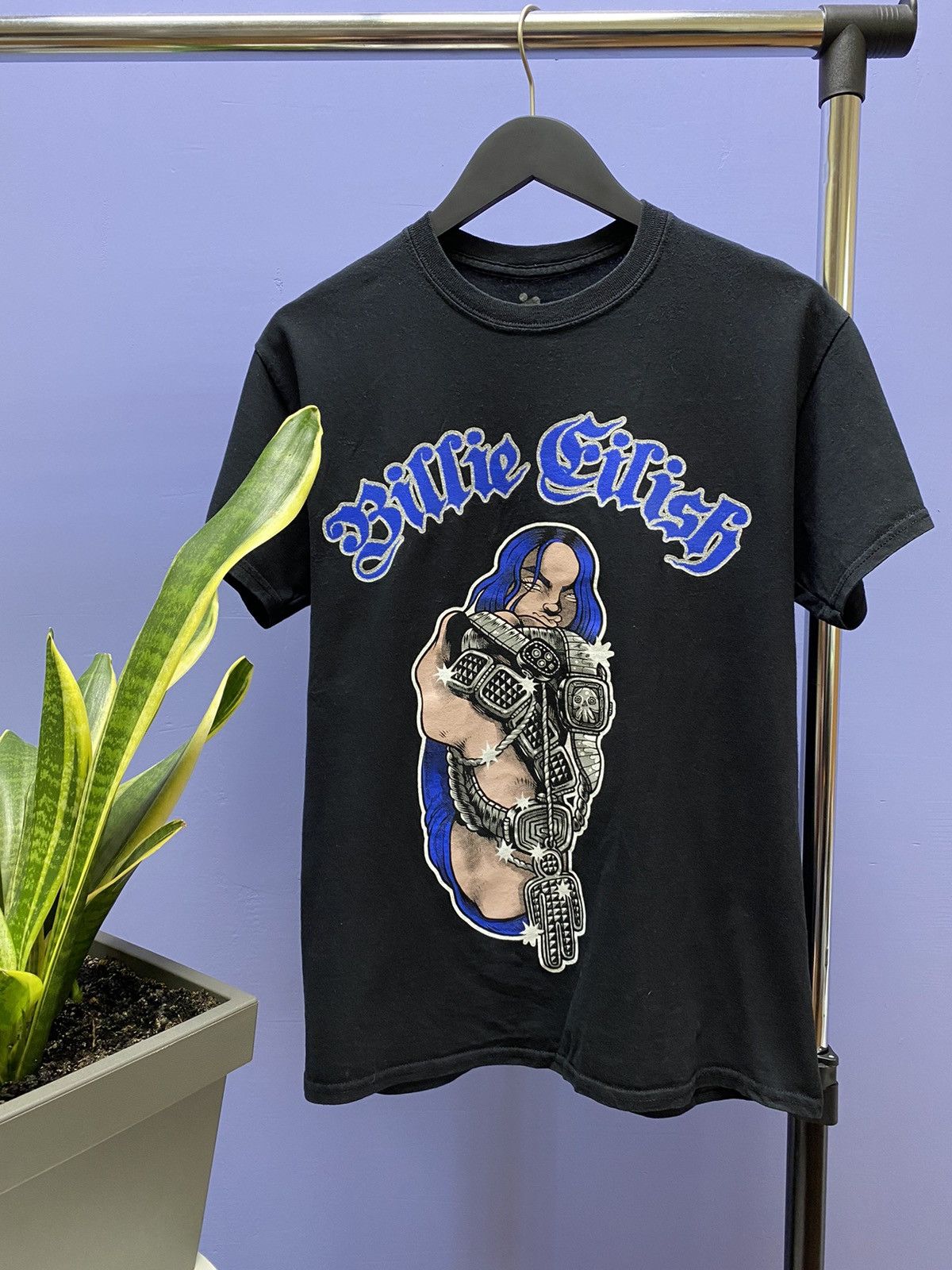 Band Tees Billie Eilish 2019 Tour T Shirt Unisex M Big Logo Size US M / EU 48-50 / 2 - 1 Thumbnail