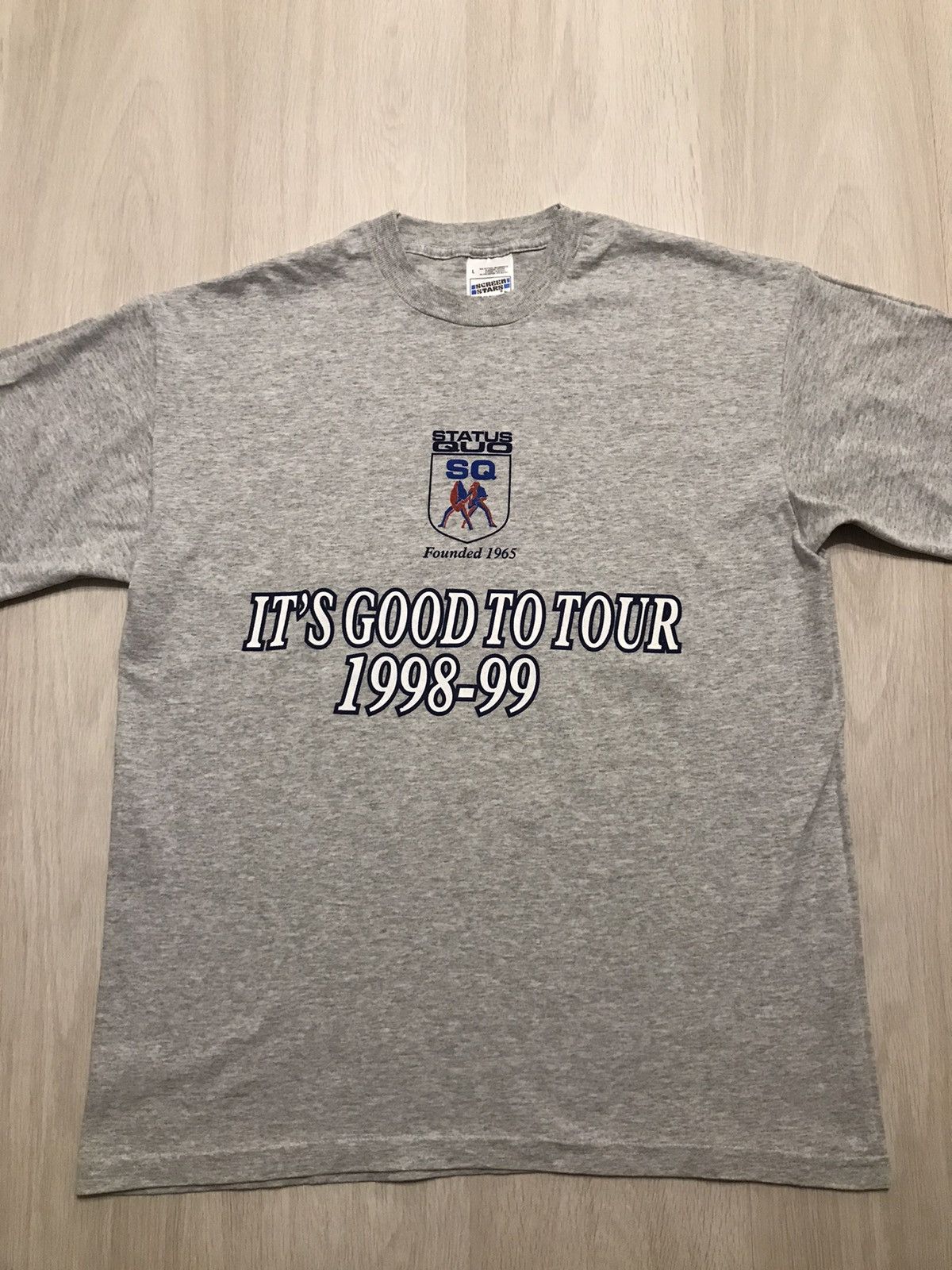 Band Tees Vintage t-shirt Status Quo World Tour 1998-99 Size US L / EU 52-54 / 3 - 1 Thumbnail
