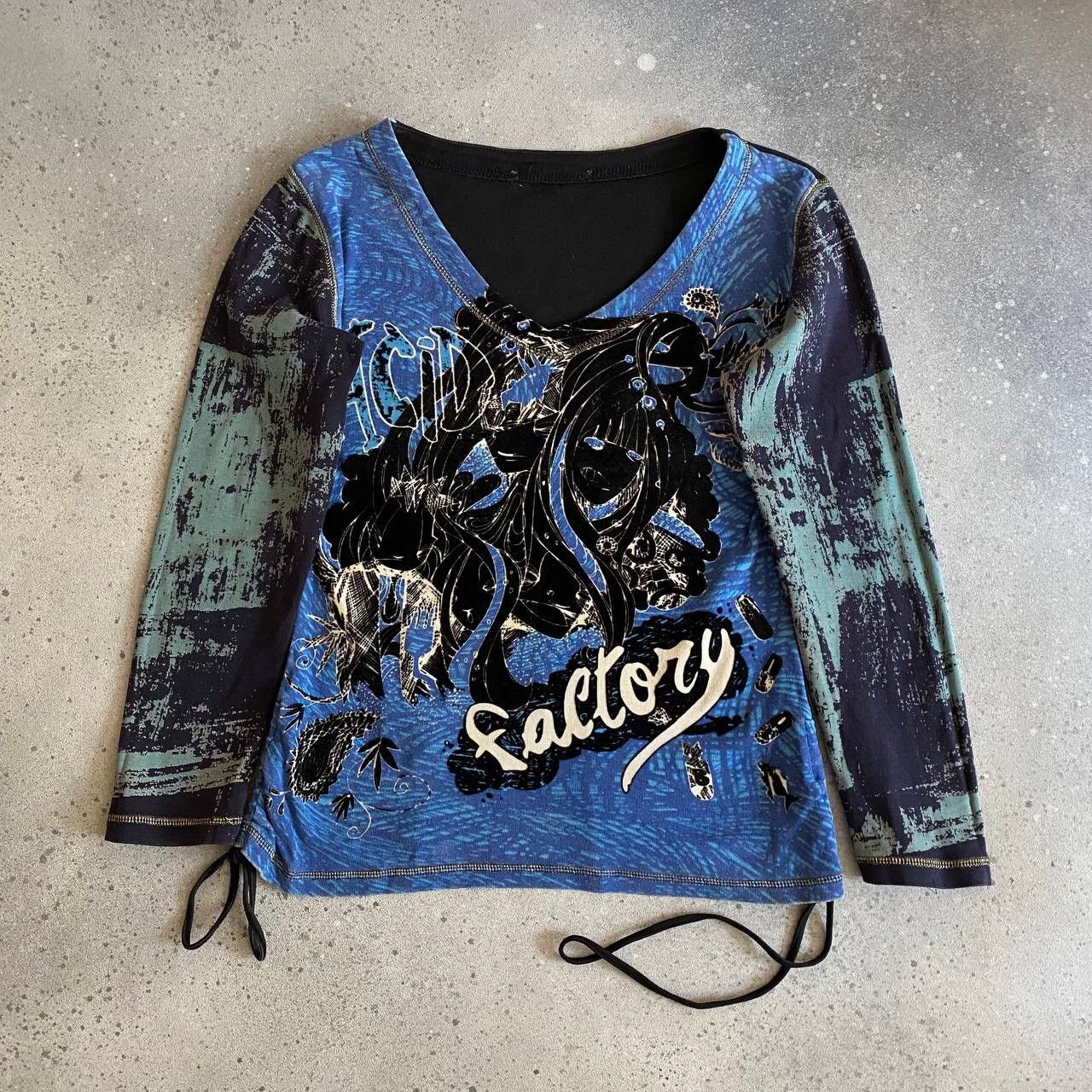 20471120 × Hysteric Glamour Crazy Japanese Vintage Long Sleeve Top (jpg gaultier style) Size M / US 6-8 / IT 42-44 - 1 Thumbnail