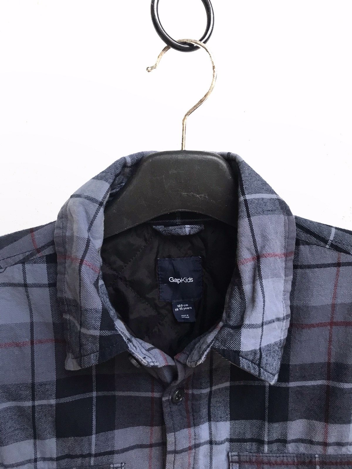 Vintage 🔥Gap Kids Button Check Light Jacket Size US M / EU 48-50 / 2 - 3 Thumbnail