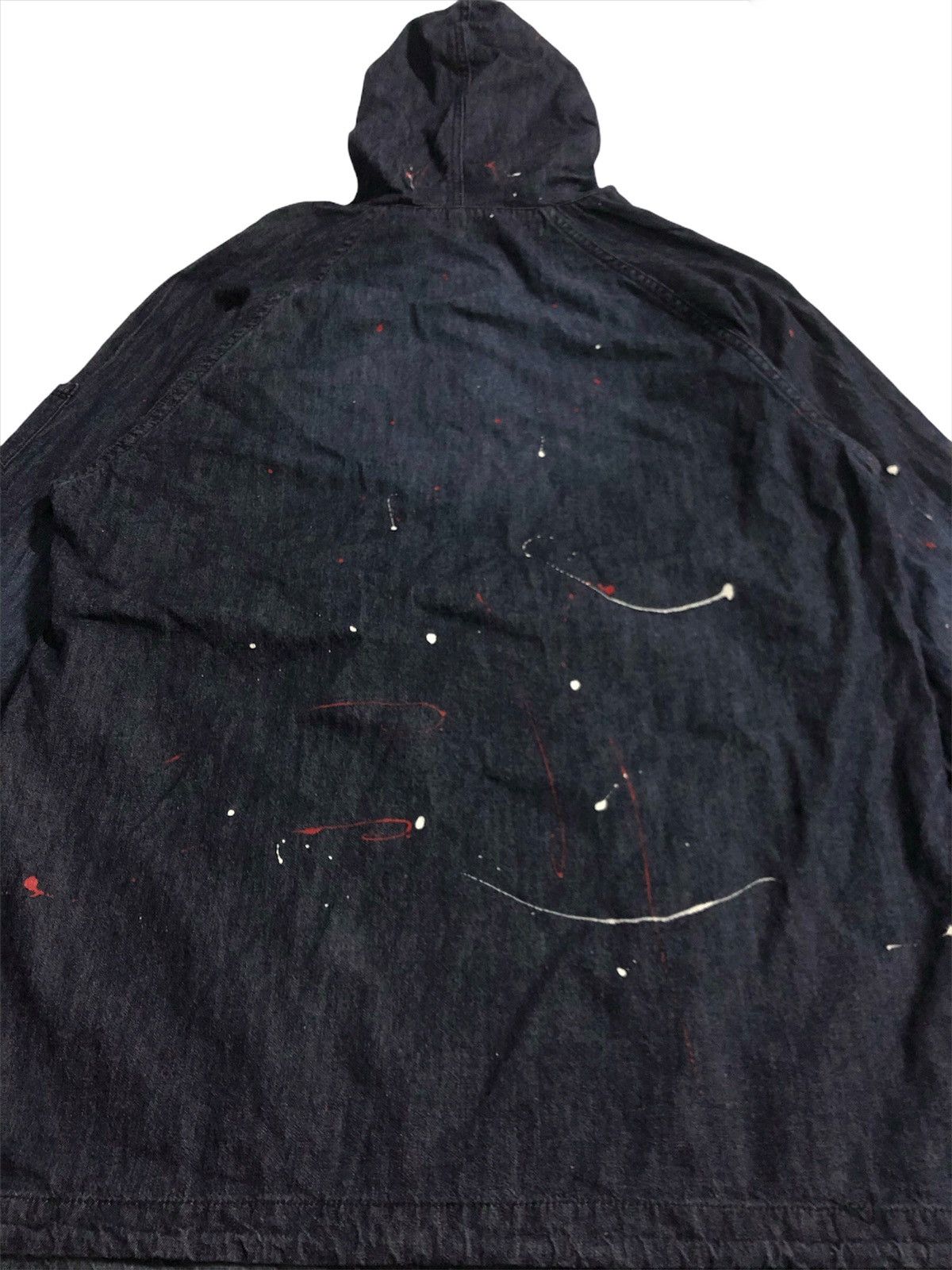 Japanese Brand × Vintage 🔥Blue B Soft Denim Hoodies Jacket Size US M / EU 48-50 / 2 - 5 Thumbnail