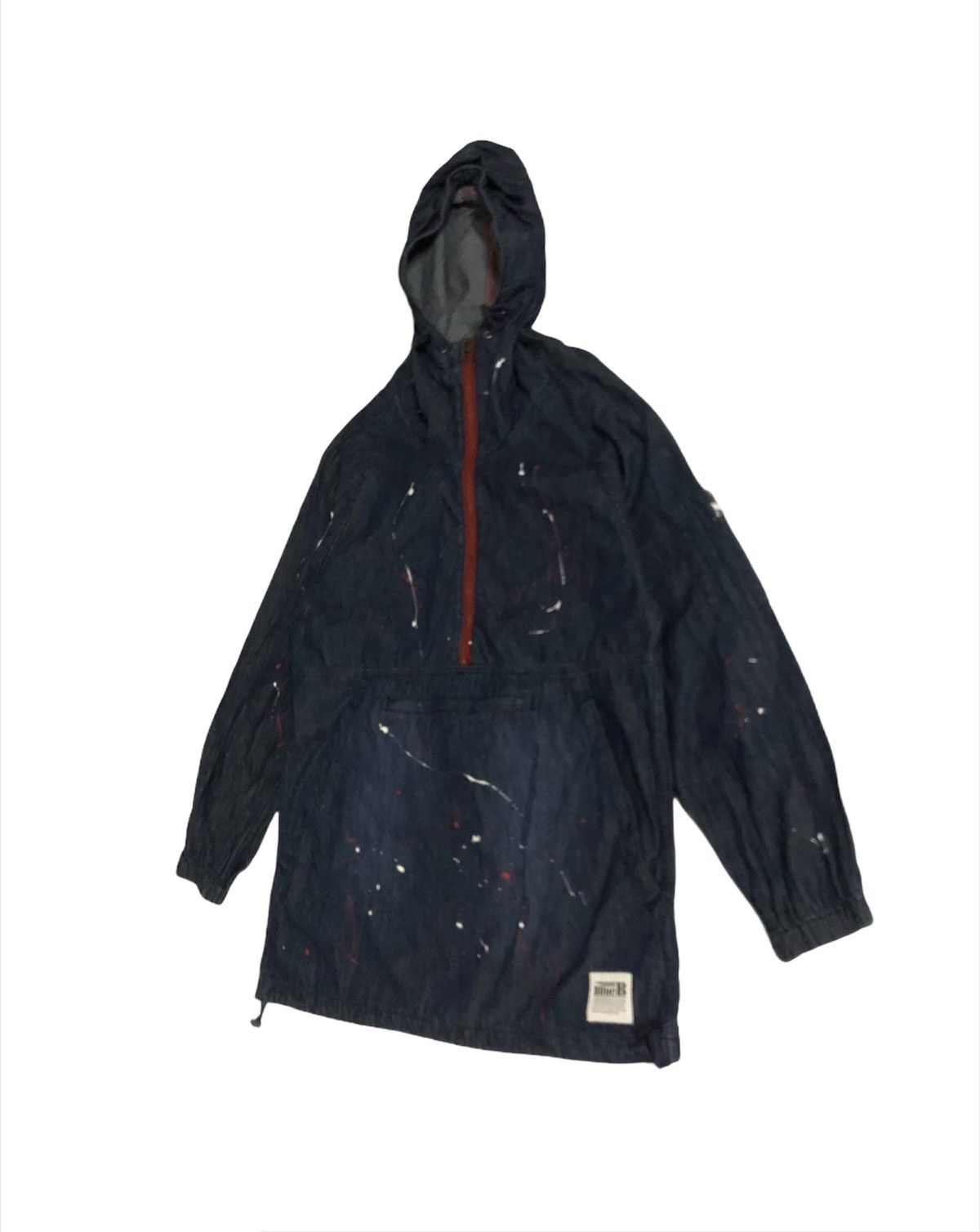 Japanese Brand × Vintage 🔥Blue B Soft Denim Hoodies Jacket Size US M / EU 48-50 / 2 - 3 Thumbnail