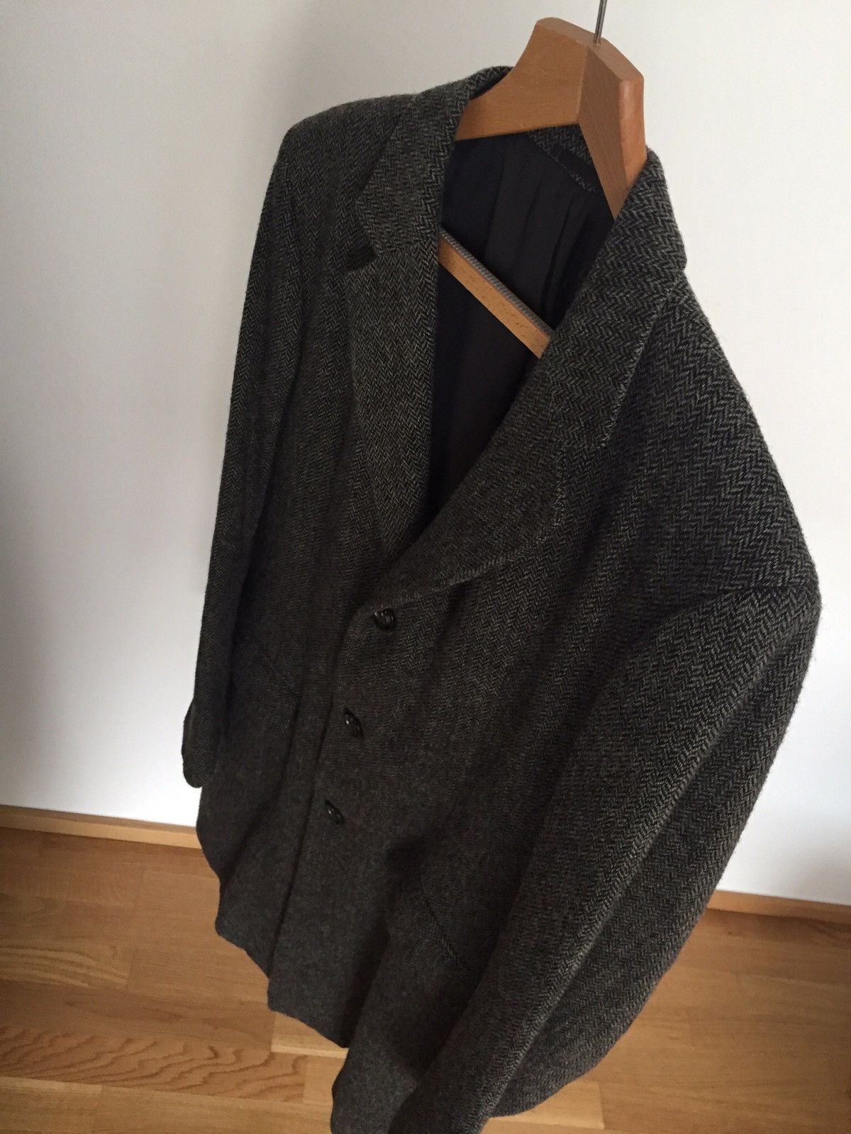 Jil Sander BNWT JIL SANDER (RAF SIMONS) HERRINGBONE TWEED COAT - FW2008 Size US M / EU 48-50 / 2 - 5 Thumbnail