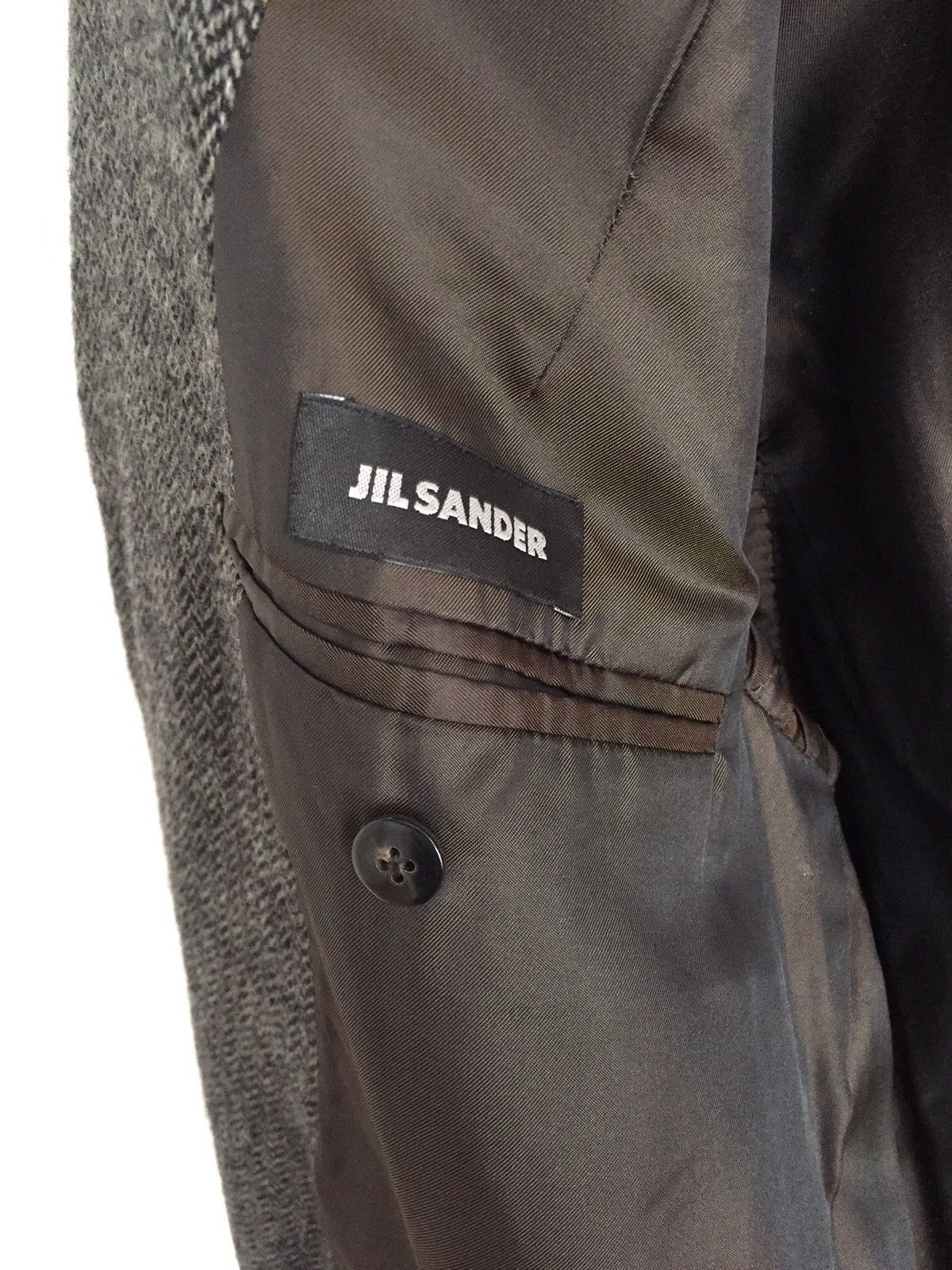 Jil Sander BNWT JIL SANDER (RAF SIMONS) HERRINGBONE TWEED COAT - FW2008 Size US M / EU 48-50 / 2 - 13 Thumbnail