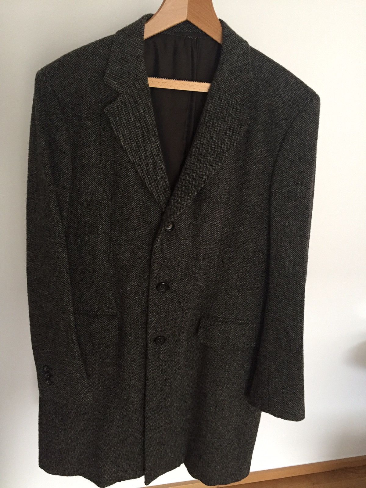 Jil Sander BNWT JIL SANDER (RAF SIMONS) HERRINGBONE TWEED COAT - FW2008 Size US M / EU 48-50 / 2 - 2 Thumbnail