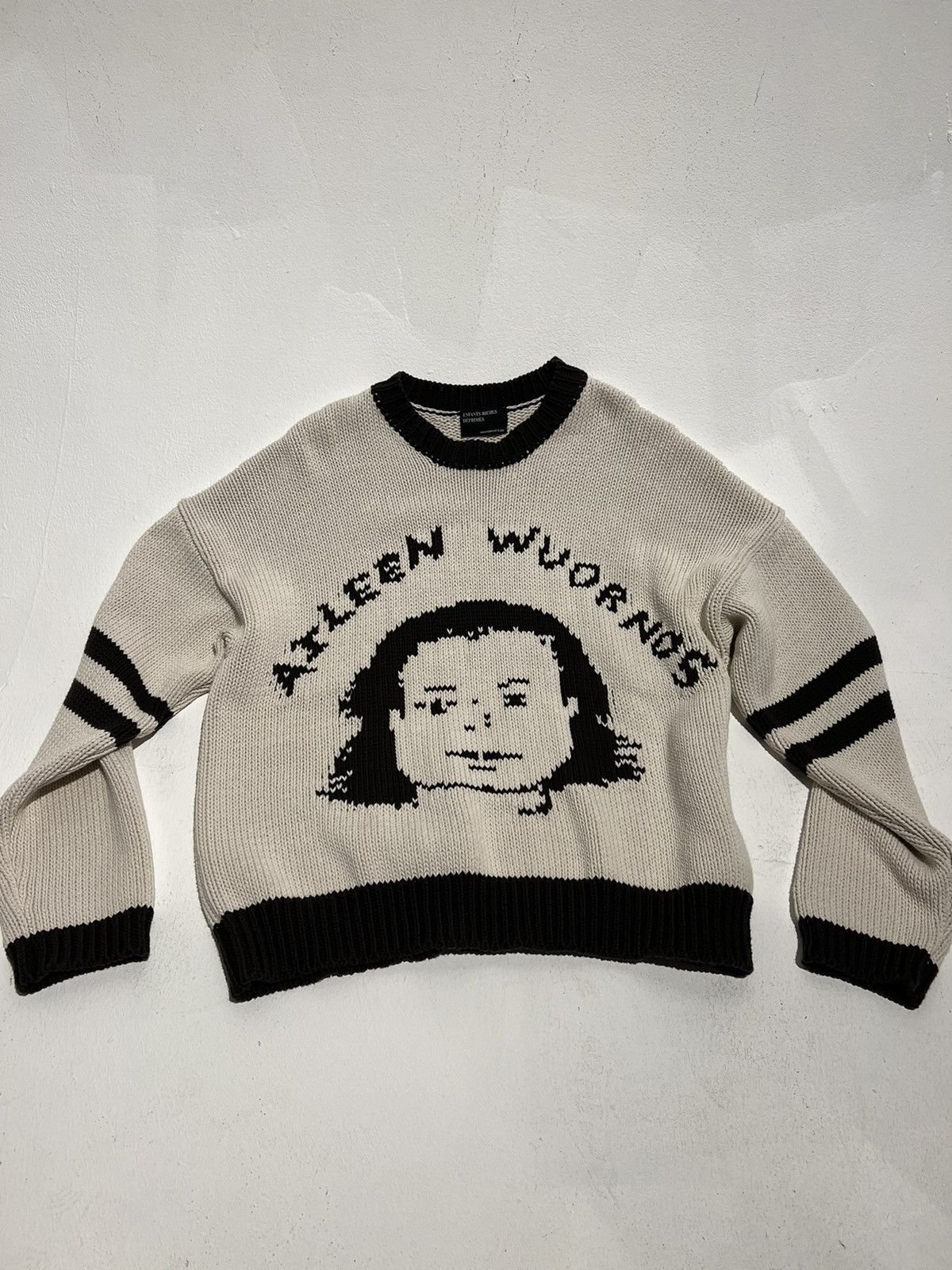 image of Enfants Riches Deprimes Aileen Wuornos Sweater in Cream, Men's (Size XL)