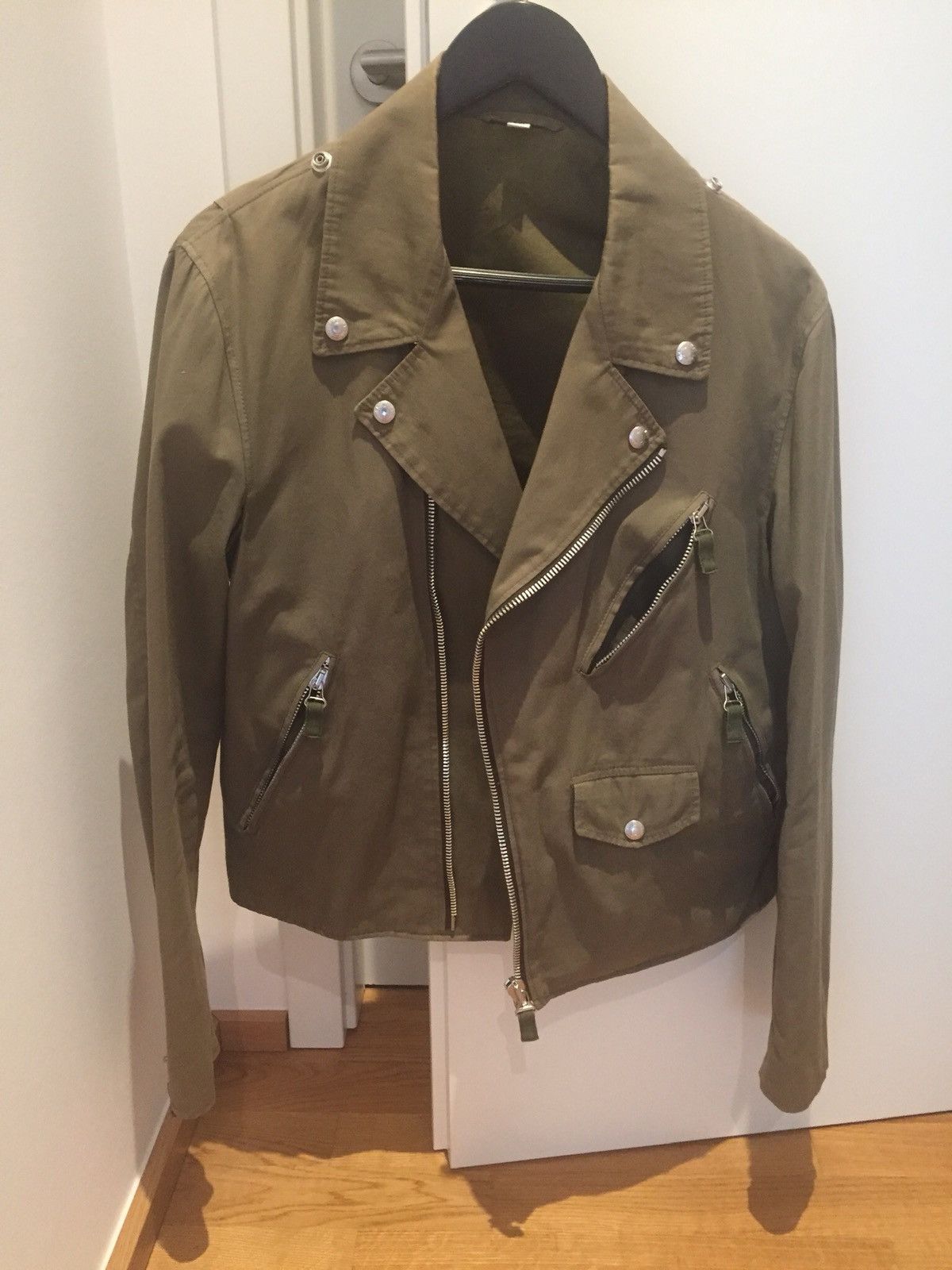 Helmut Lang HELMUT LANG ARCHIVE MENS BONDAGE CUFF BIKER JACKET SS2004 Size US M / EU 48-50 / 2 - 2 Thumbnail
