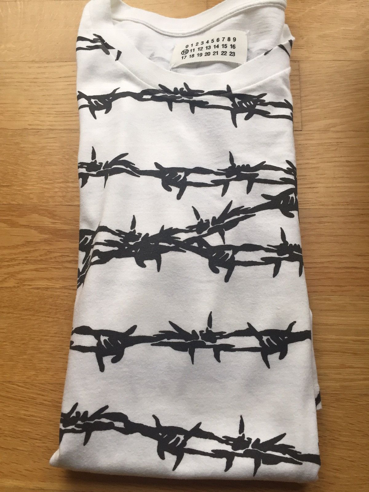 Maison Margiela MAISON MARTIN MARGIELA MENS ARCHIVE BARBED WIRE TEE FW2008: Size US M / EU 48-50 / 2 - 5 Thumbnail