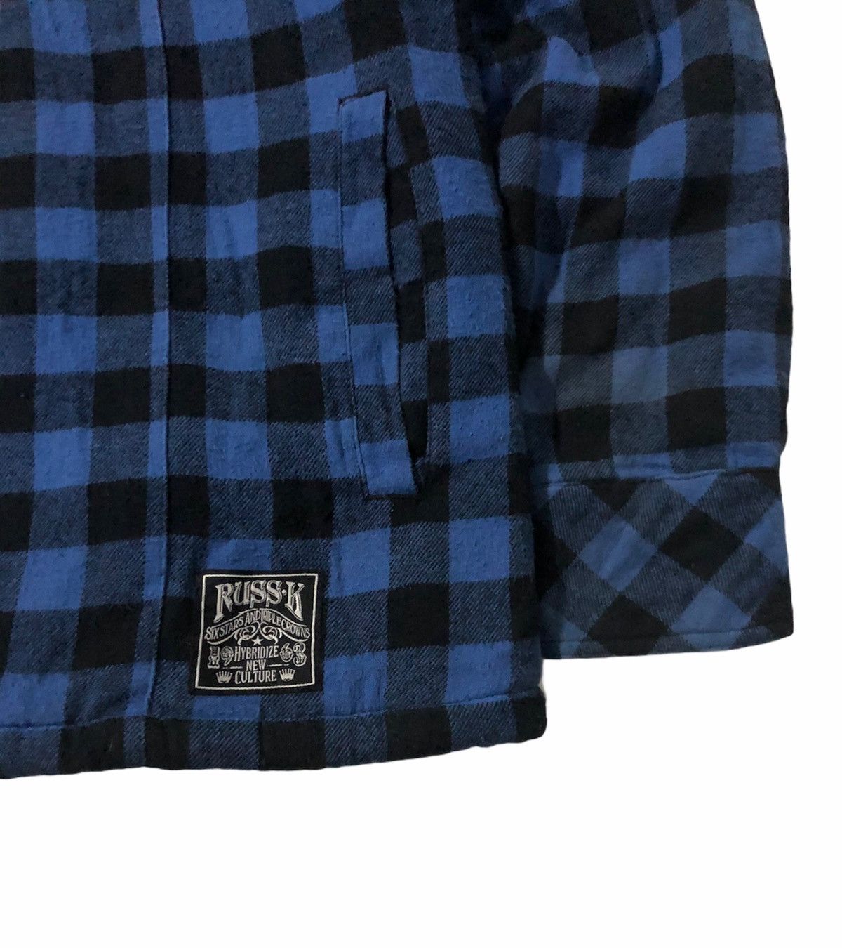 Japanese Brand Russ K Button Flap Jacket Fleece Sherpa Inside With Hoodies Size US M / EU 48-50 / 2 - 4 Thumbnail