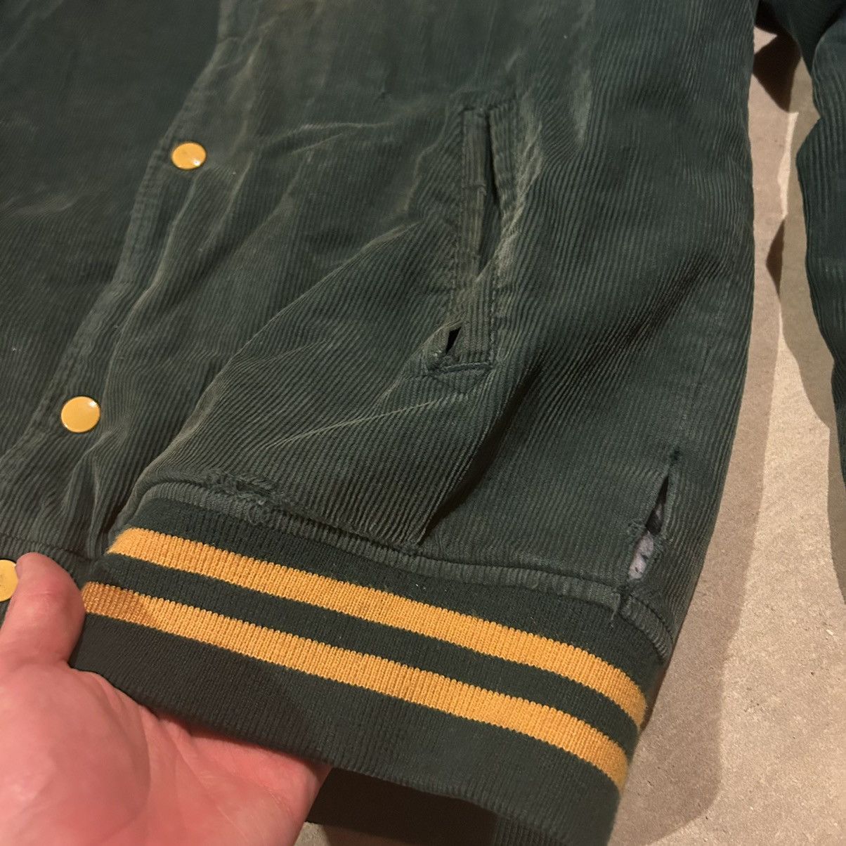 Supreme Supreme FW12 Sunfaded Corduroy Varsity Club Jacket Size US L / EU 52-54 / 3 - 3 Thumbnail