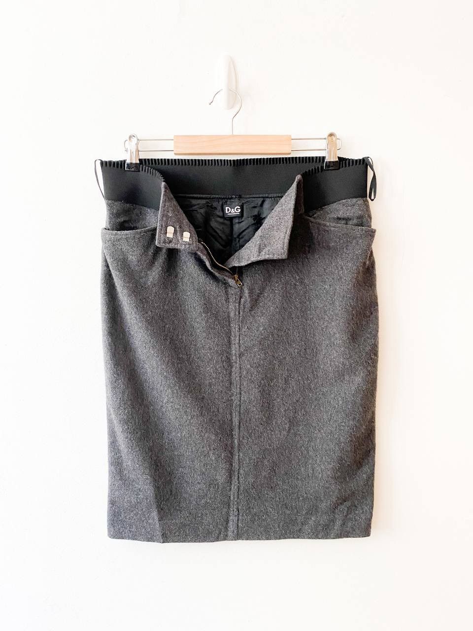 Dolce & Gabbana × Vintage D&G Dolce & Gabbana Vintage Cashmere Skirt Size 30" / US 8 / IT 44 - 3 Thumbnail