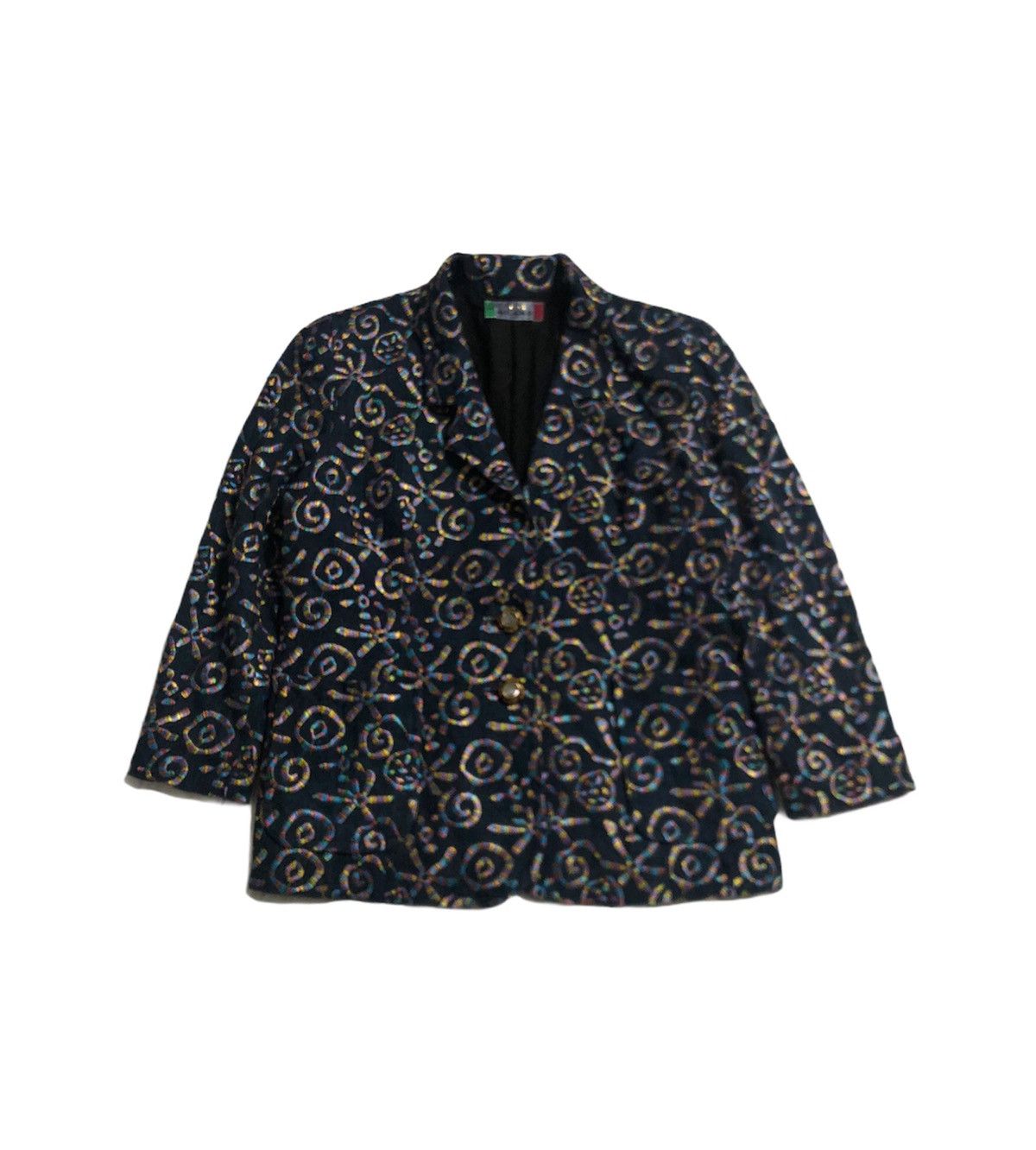 Vintage 🔥Milano Nice Pattern Blazer Size US S / EU 44-46 / 1 - 2 Thumbnail
