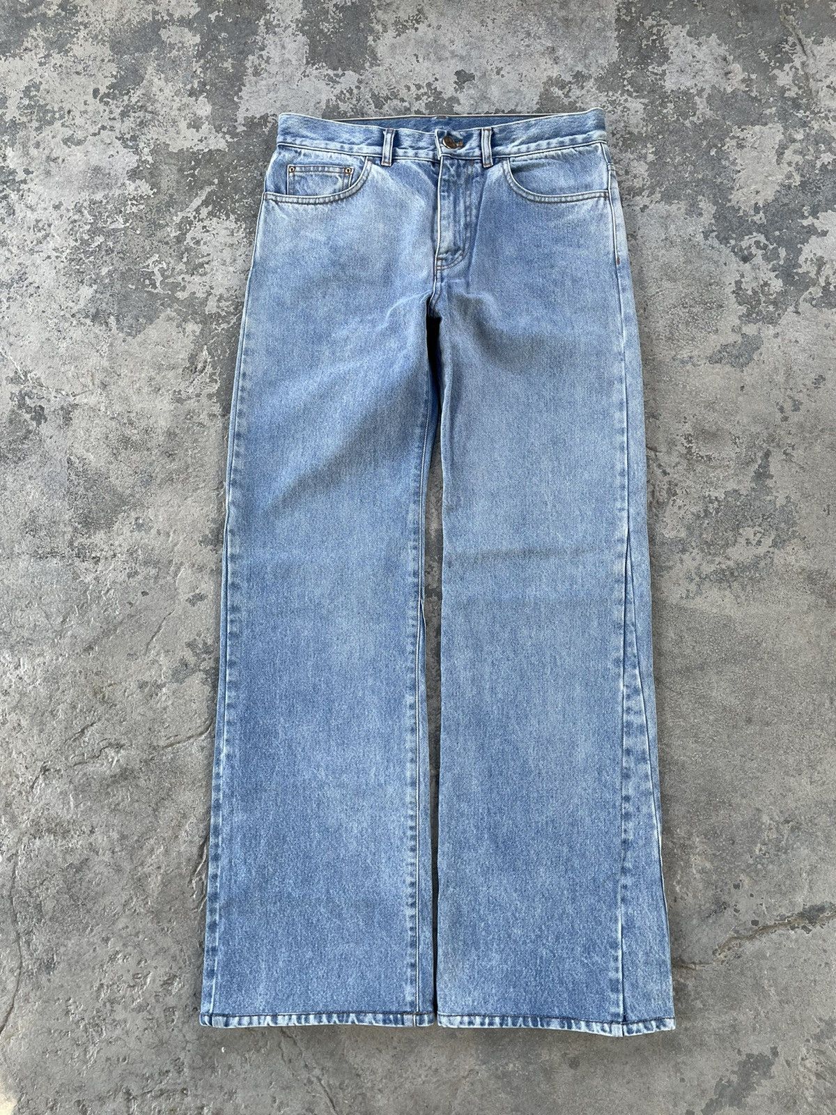 image of Louis Vuitton x Virgil Abloh Flared Denim in Blue, Men's (Size 32)
