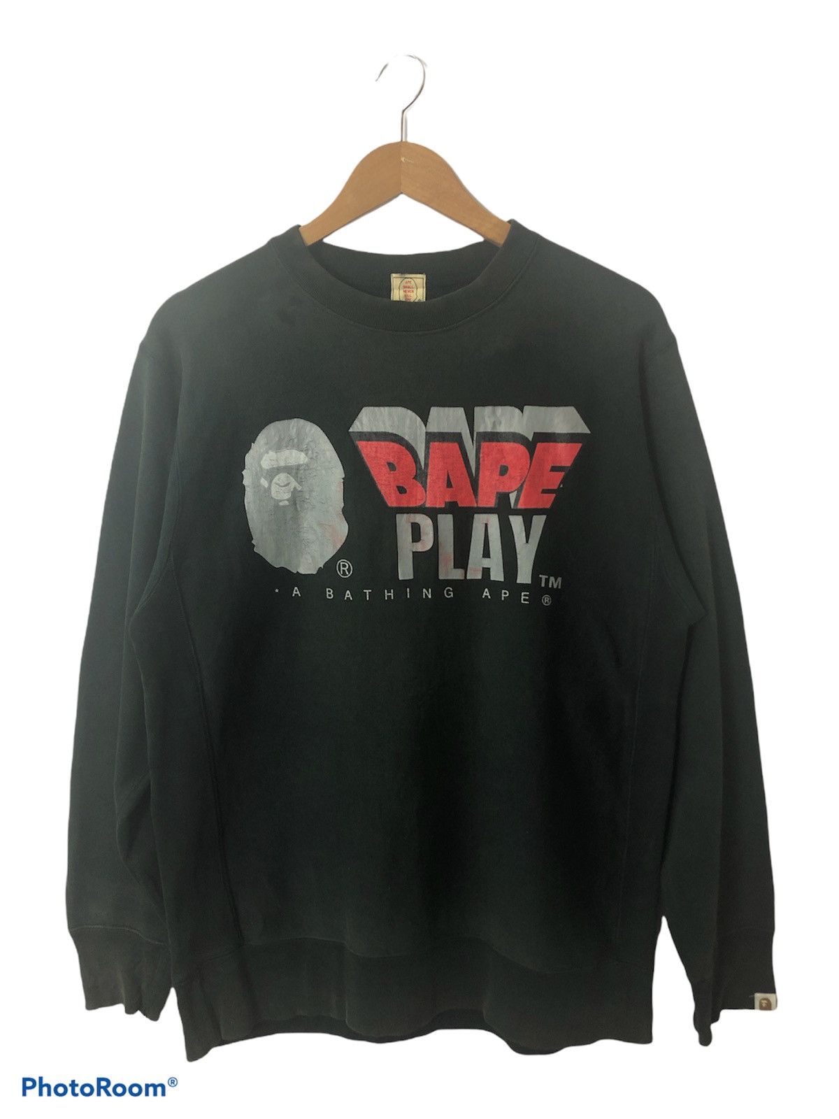 Bape × Vintage Vintage bape Play Black Sweashirt Size US M / EU 48-50 / 2 - 1 Thumbnail