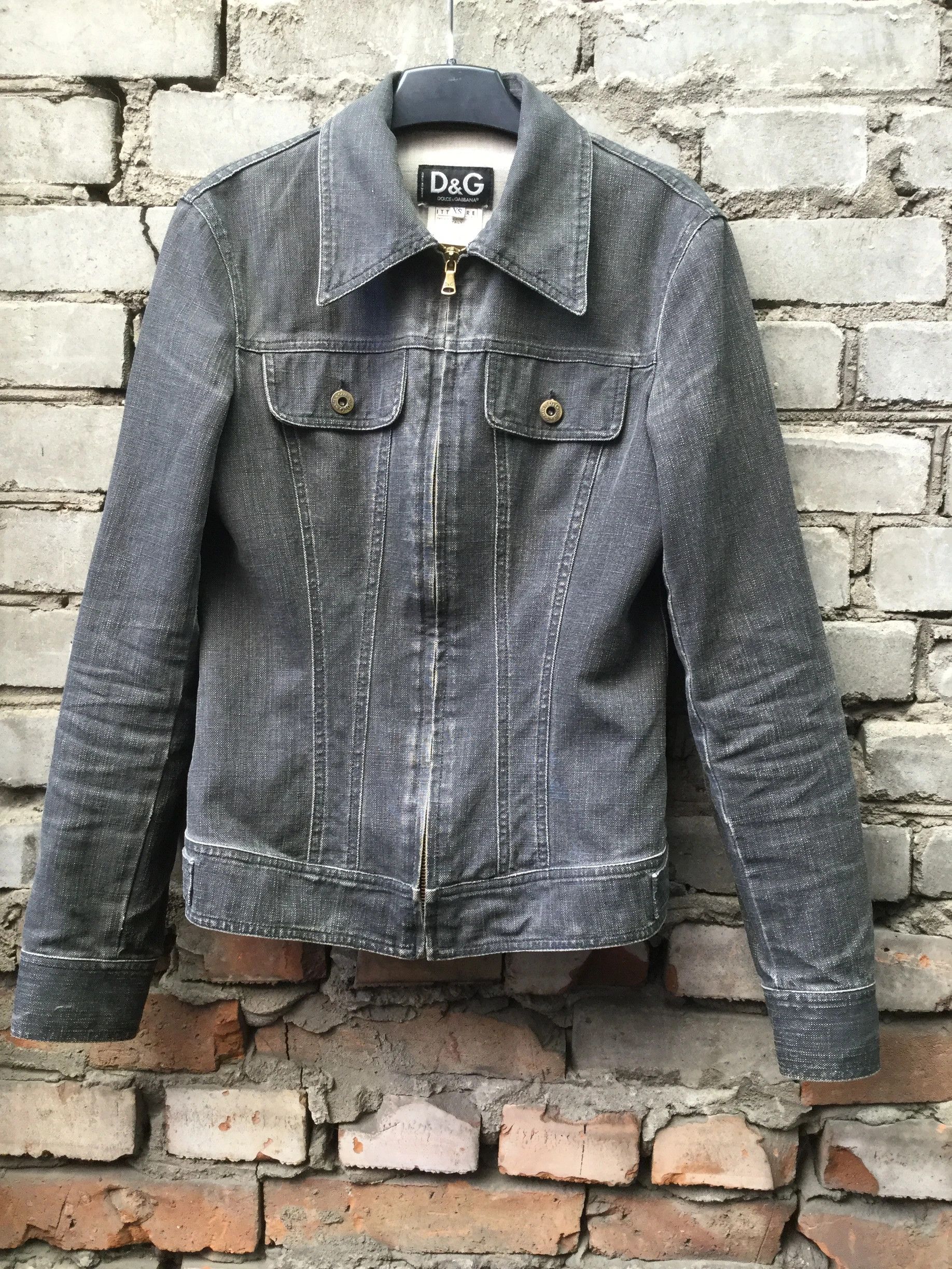 Dolce & Gabbana SS99 denim zip-up jacket.Like Jean Paul Gaultier Size XS / US 0-2 / IT 36-38 - 1 Thumbnail
