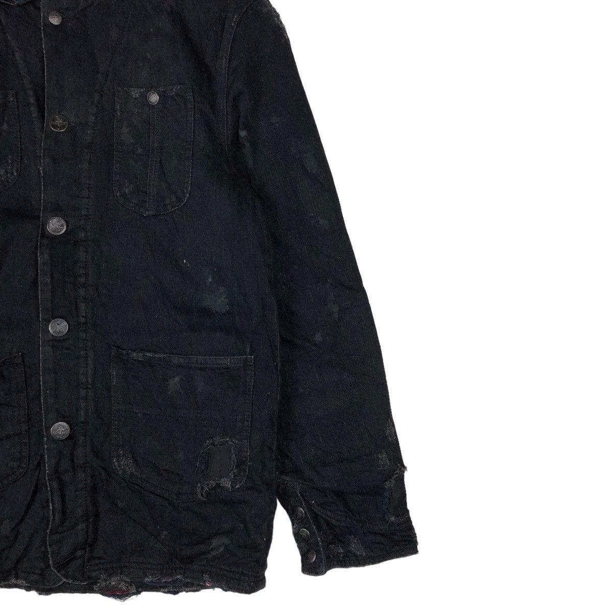 Polo Ralph Lauren POLO RALPH LAUREN DISTRESS DENIM JACKET Size US S / EU 44-46 / 1 - 3 Thumbnail