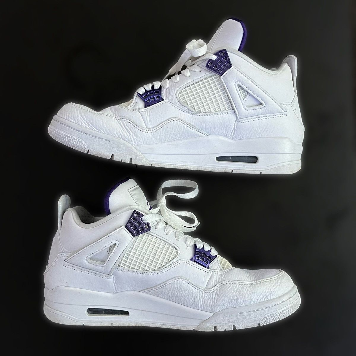 Jordan Brand × Nike Jordan 4 Retro Metallic Purple (Box Included) Size US 11 / EU 44 - 4 Thumbnail