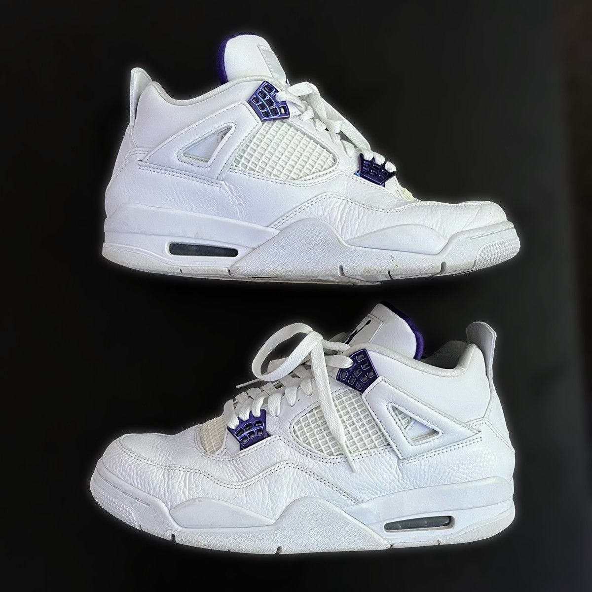 Jordan Brand × Nike Jordan 4 Retro Metallic Purple (Box Included) Size US 11 / EU 44 - 3 Thumbnail