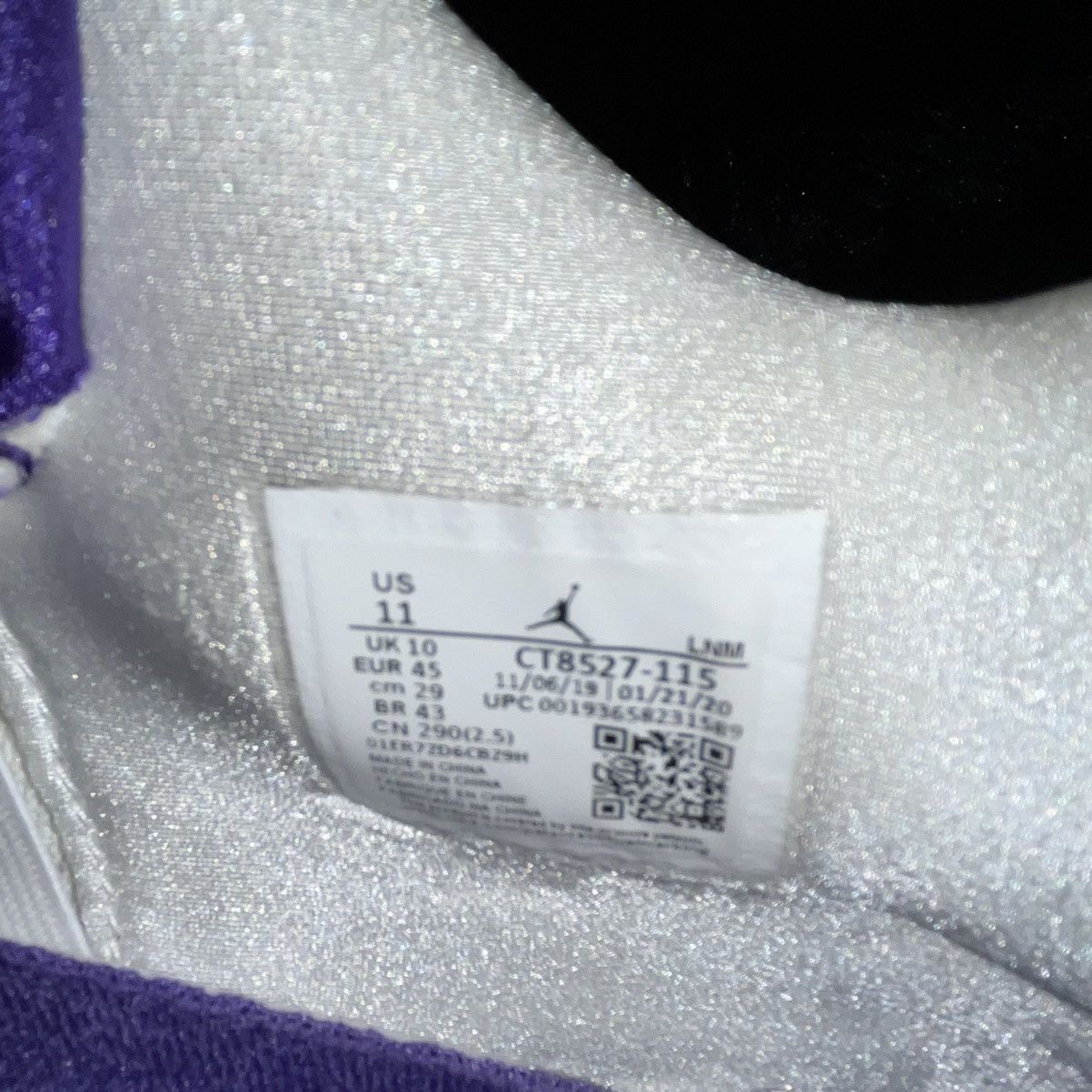 Jordan Brand × Nike Jordan 4 Retro Metallic Purple (Box Included) Size US 11 / EU 44 - 7 Thumbnail