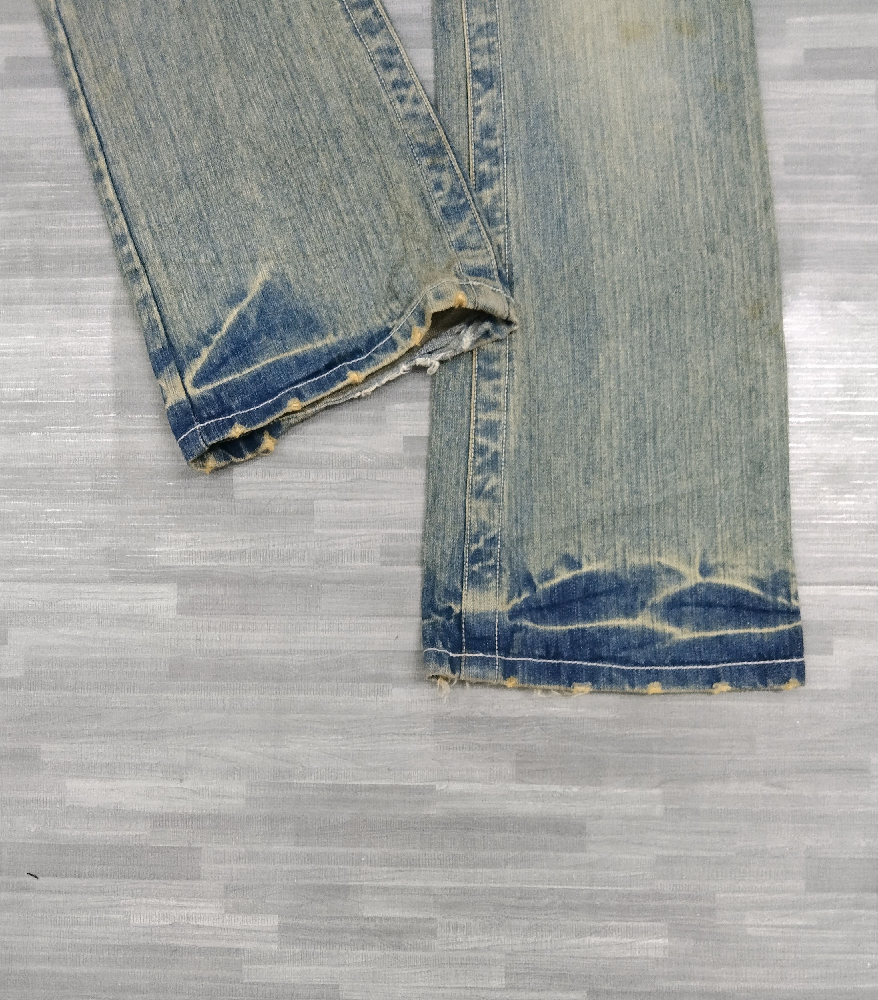 Japanese Brand FLARE🔥DISTRESSED RUSTY LOMA LIMITED DENIM PANTS Size US 31 - 6 Thumbnail