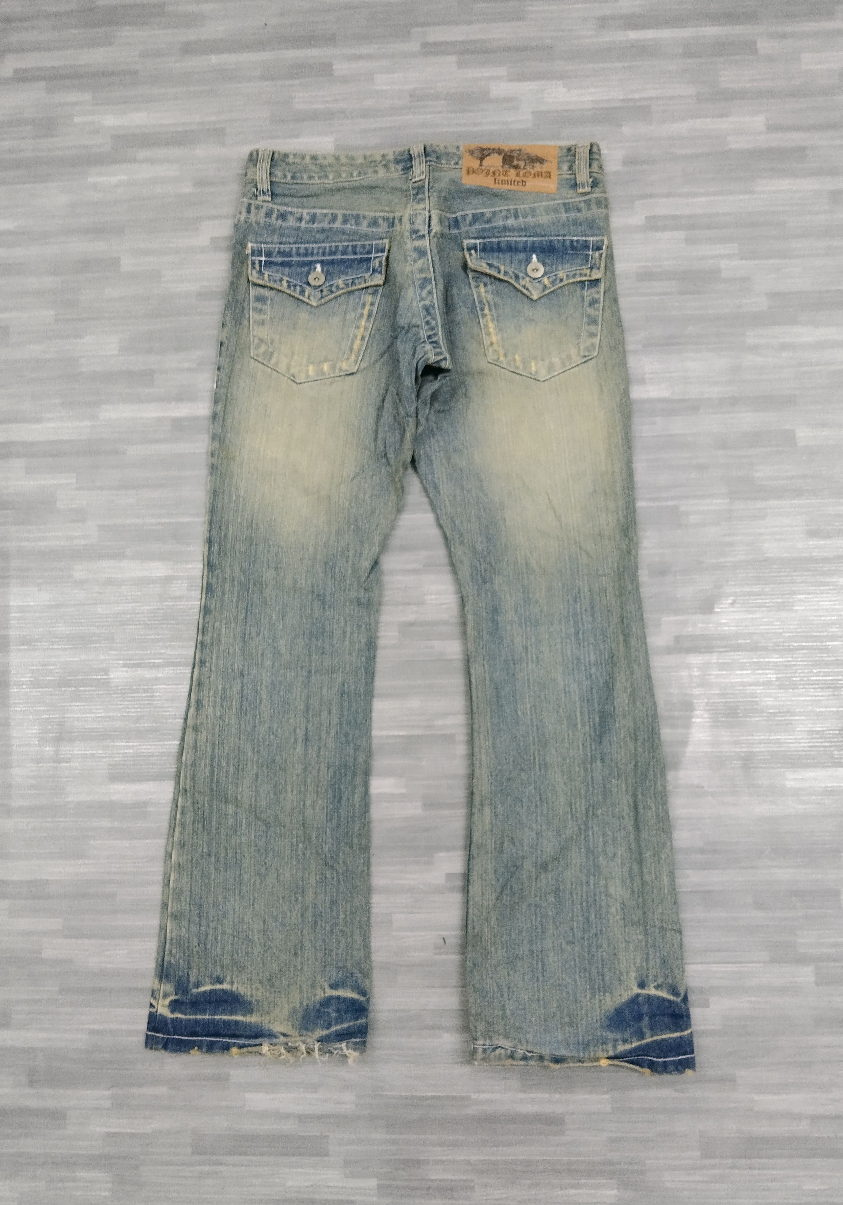 Japanese Brand FLARE🔥DISTRESSED RUSTY LOMA LIMITED DENIM PANTS Size US 31 - 3 Thumbnail