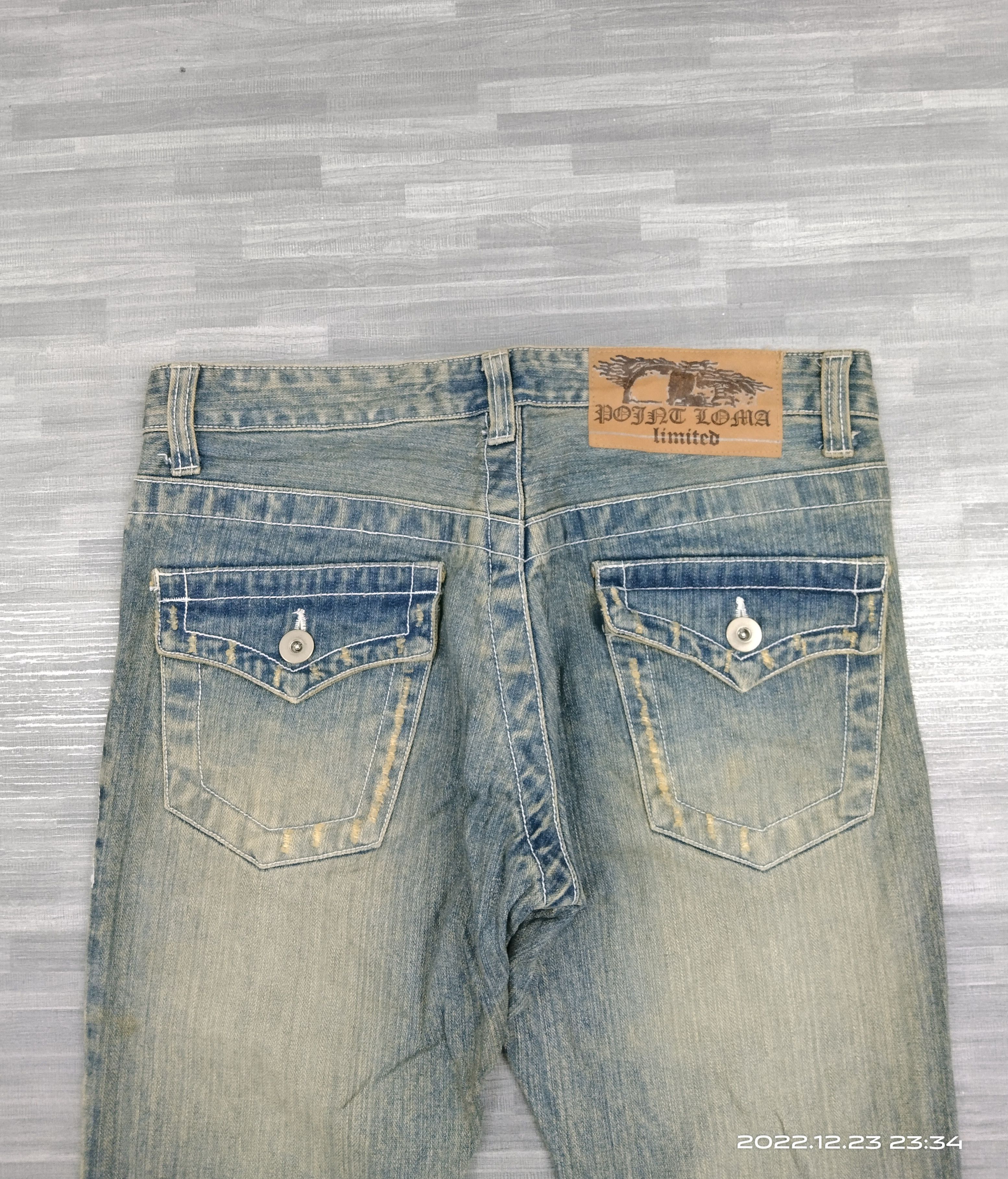 Japanese Brand FLARE🔥DISTRESSED RUSTY LOMA LIMITED DENIM PANTS Size US 31 - 5 Thumbnail