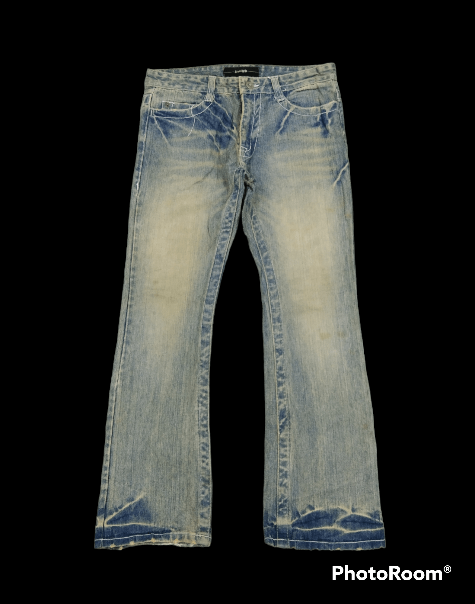 Japanese Brand FLARE🔥DISTRESSED RUSTY LOMA LIMITED DENIM PANTS Size US 31 - 1 Thumbnail