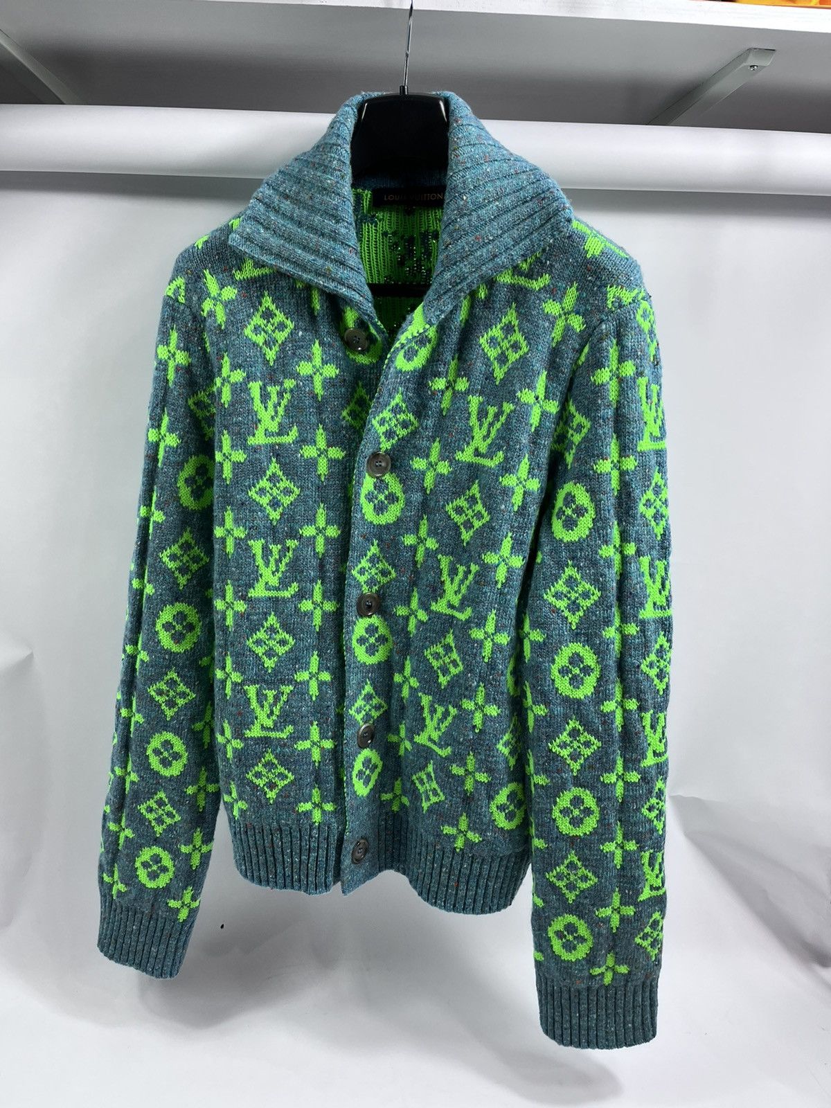 Louis Vuitton MONOGRAM KNIT CARDIGAN RARE Size US M / EU 48-50 / 2 - 1 Thumbnail