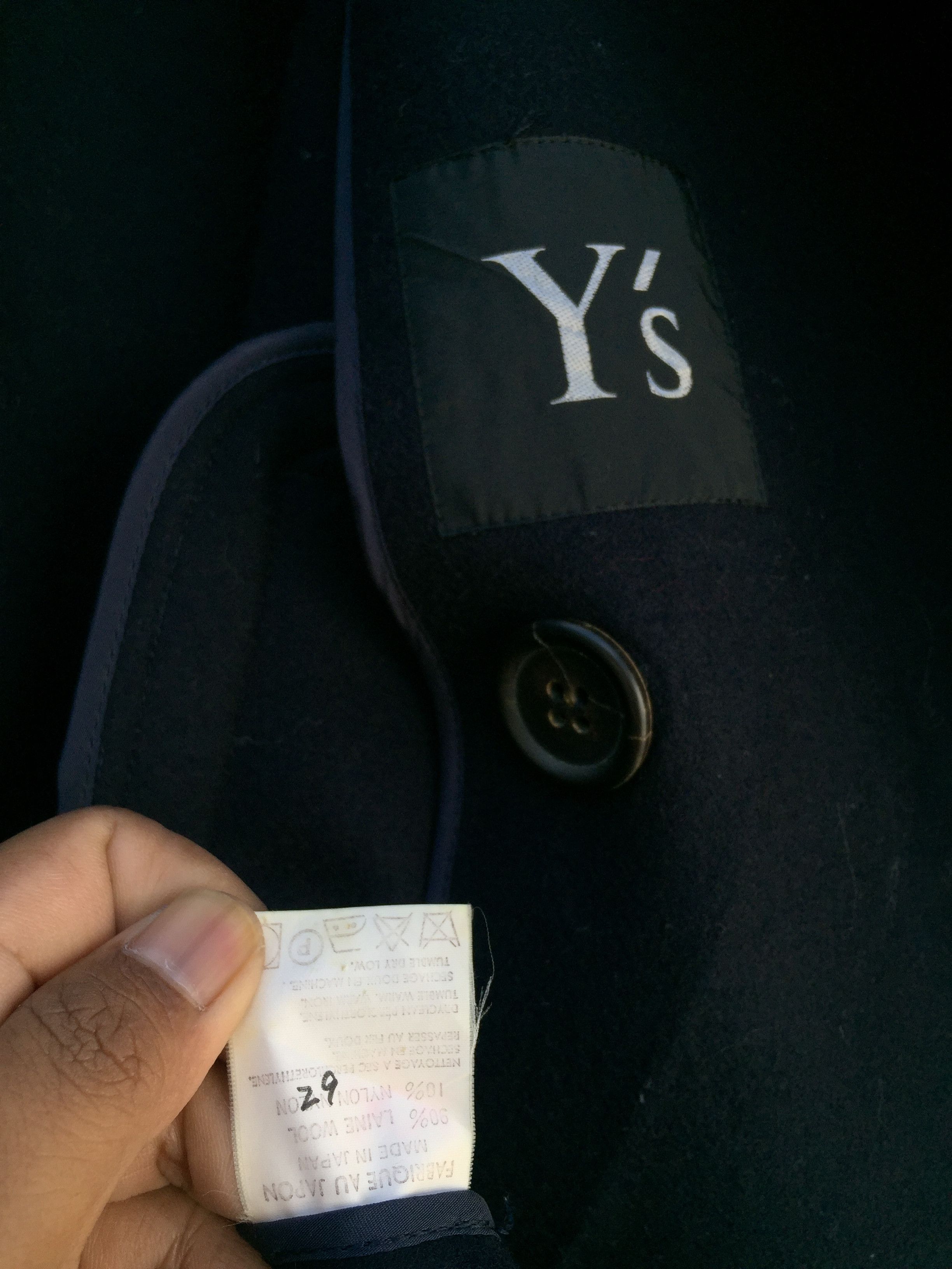 Yohji Yamamoto RARE!! Yohji Yamamoto Navy Blue Archival Wool Long Coat Size US XL / EU 56 / 4 - 17 Thumbnail
