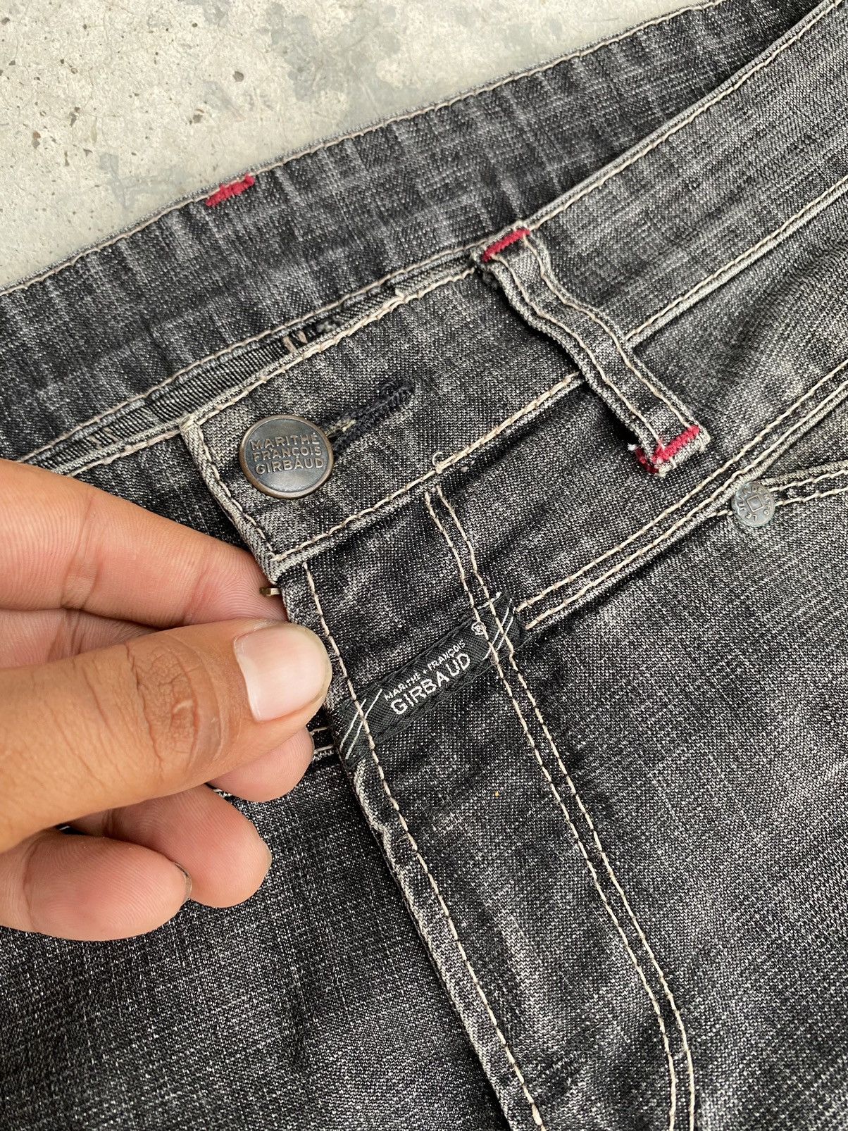 Marithe + Francois Girbaud × Vintage Vintage Marithe Francois Girbaud Distressed Denim Size US 30 / EU 46 - 5 Thumbnail