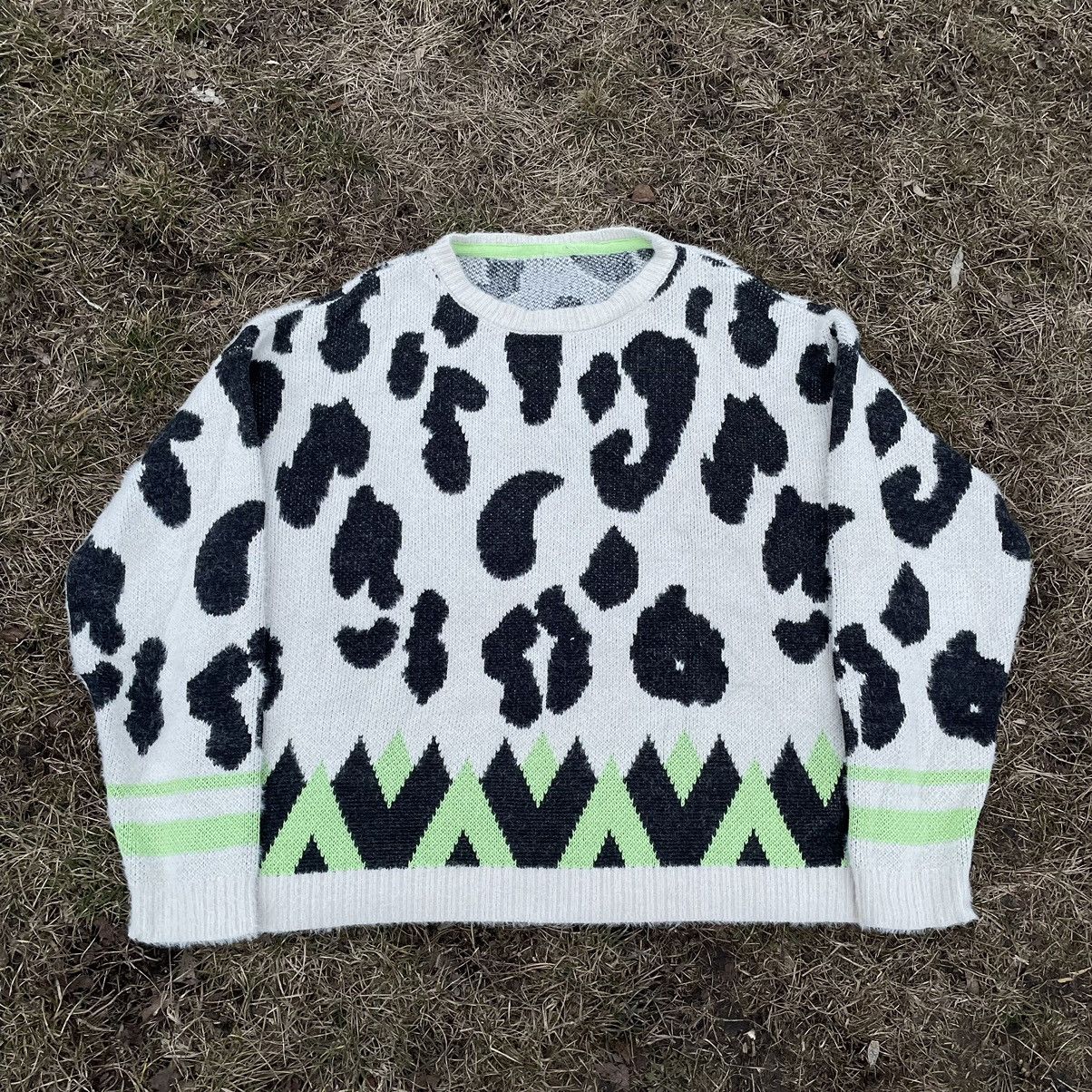 If Six Was Nine Vintage 90s Fuzzy Mohair Style Alt Sweater Furry Buymypiece Size L / US 10 / IT 46 - 2 Thumbnail