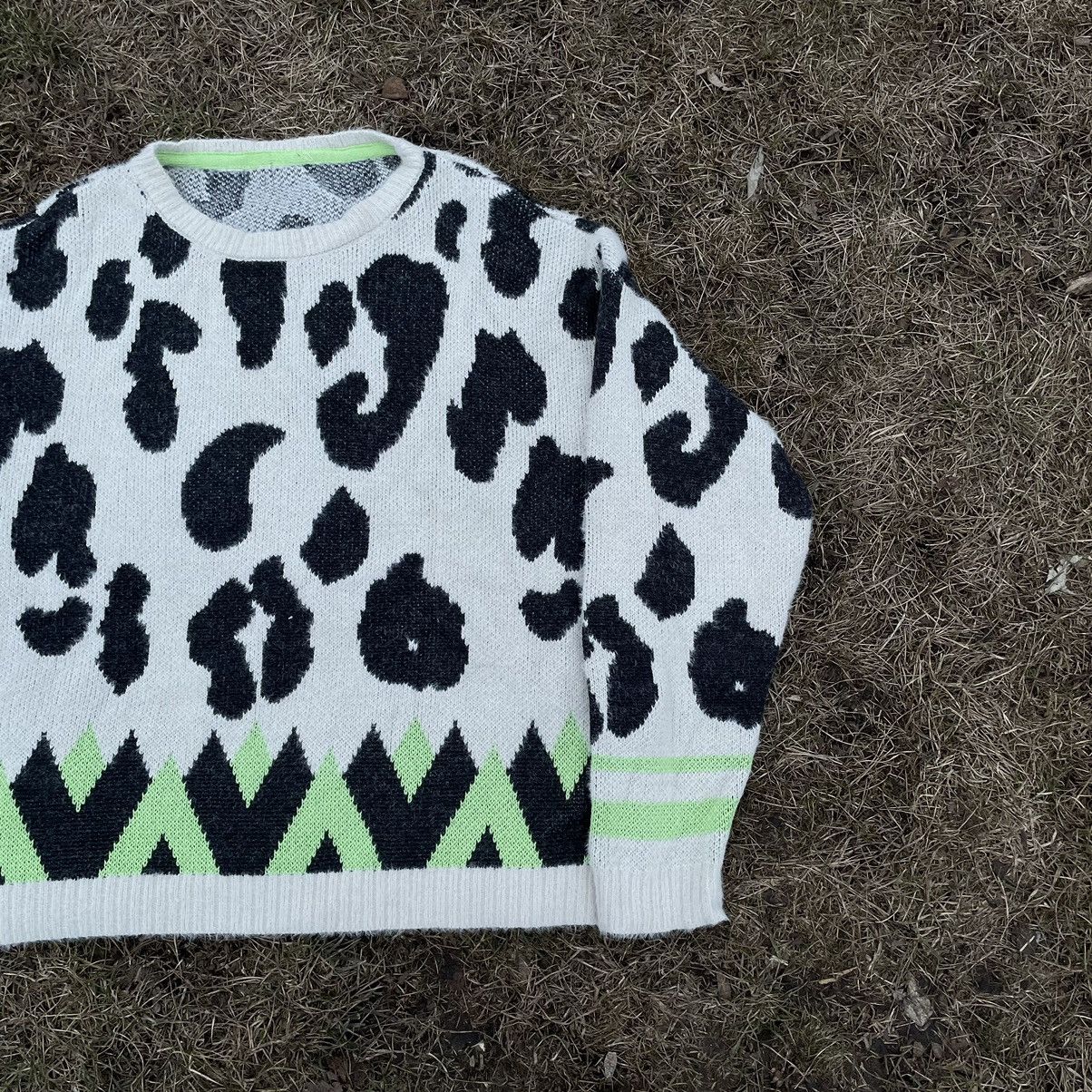 If Six Was Nine Vintage 90s Fuzzy Mohair Style Alt Sweater Furry Buymypiece Size L / US 10 / IT 46 - 3 Thumbnail