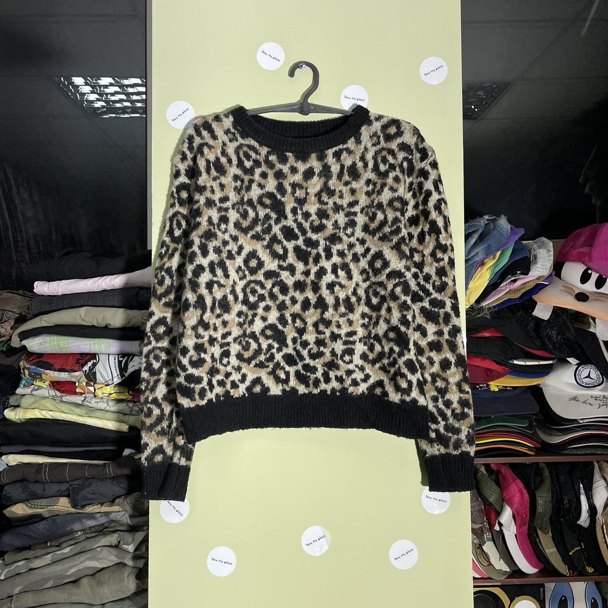 Vintage Y2K Teddy Mohair Alt Leopard Hoodie Fury Vampire