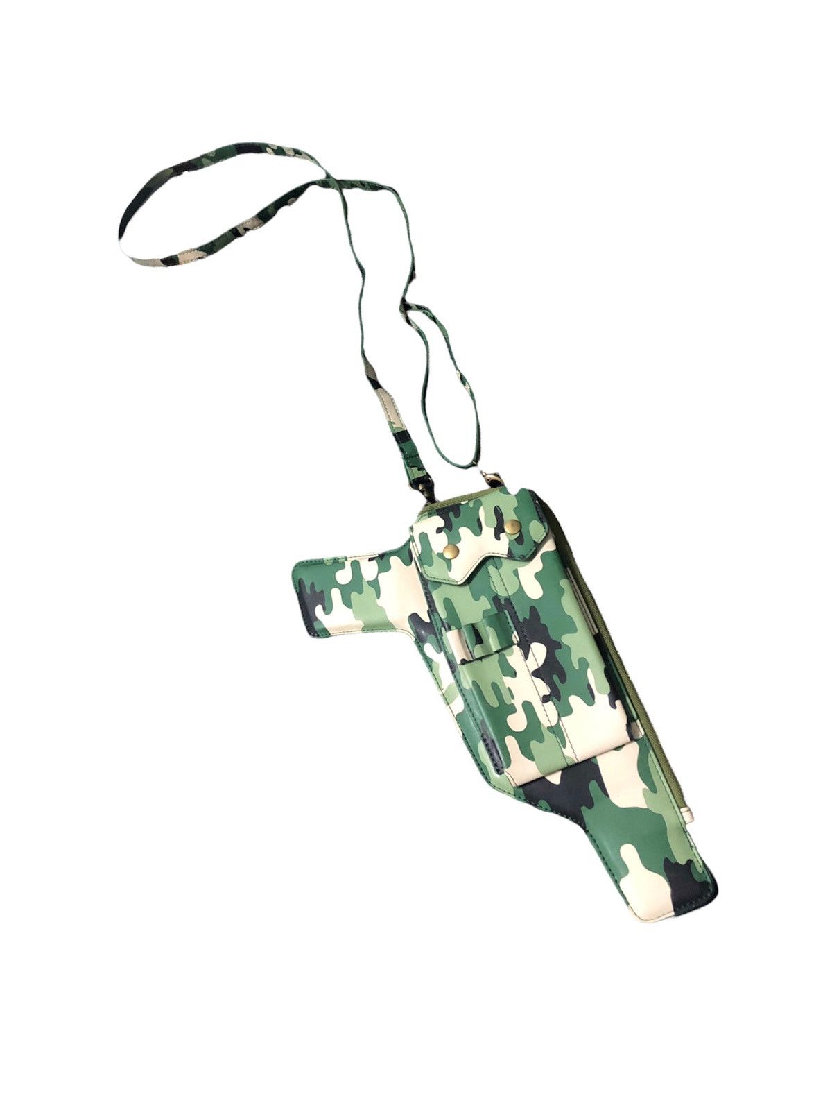 Japanese Brand 🔊HARAJUKU HEAT🔊 Camo slim case pistol design street vibes Size ONE SIZE - 4 Thumbnail
