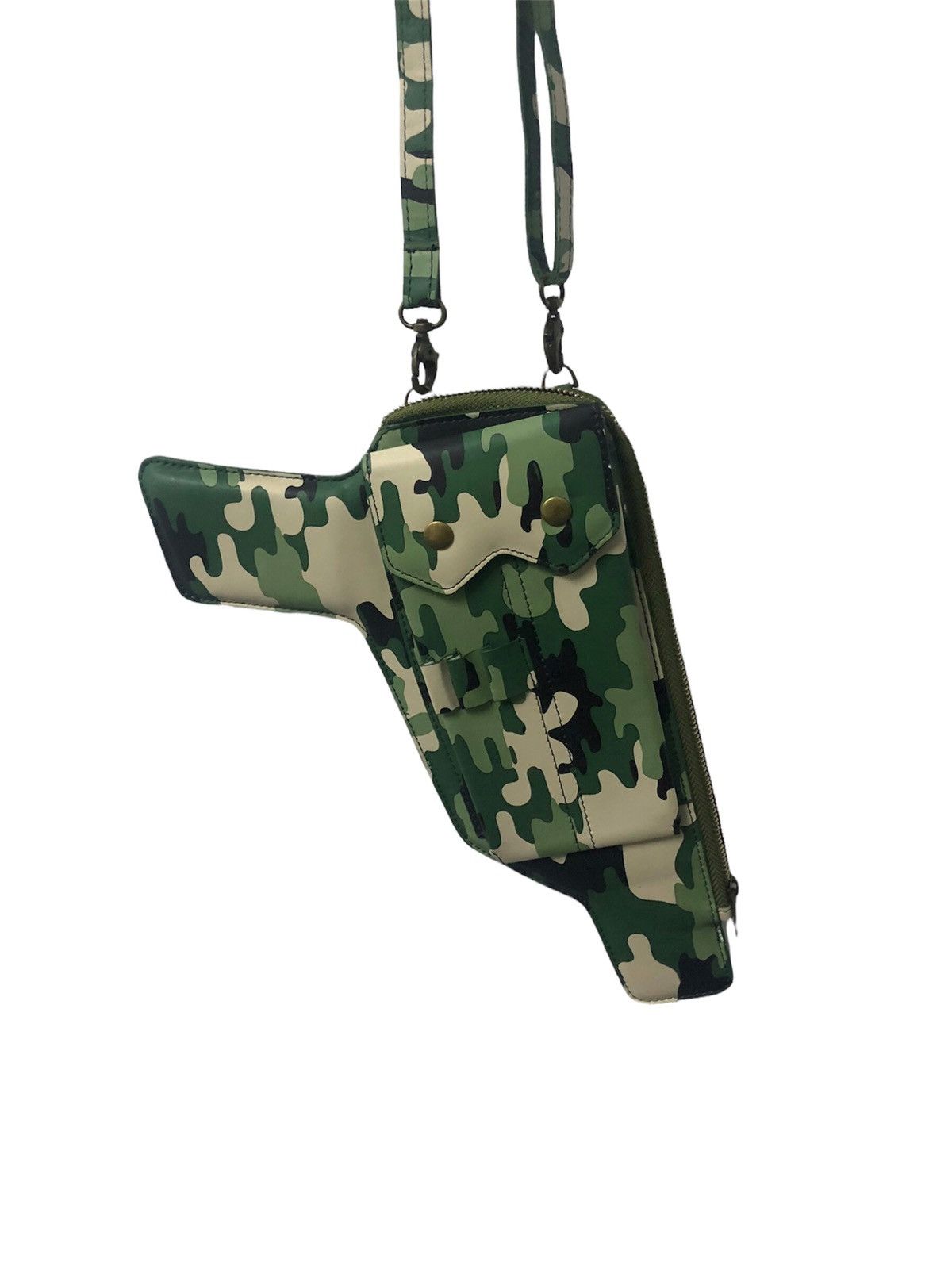 Japanese Brand 🔊HARAJUKU HEAT🔊 Camo slim case pistol design street vibes Size ONE SIZE - 11 Thumbnail