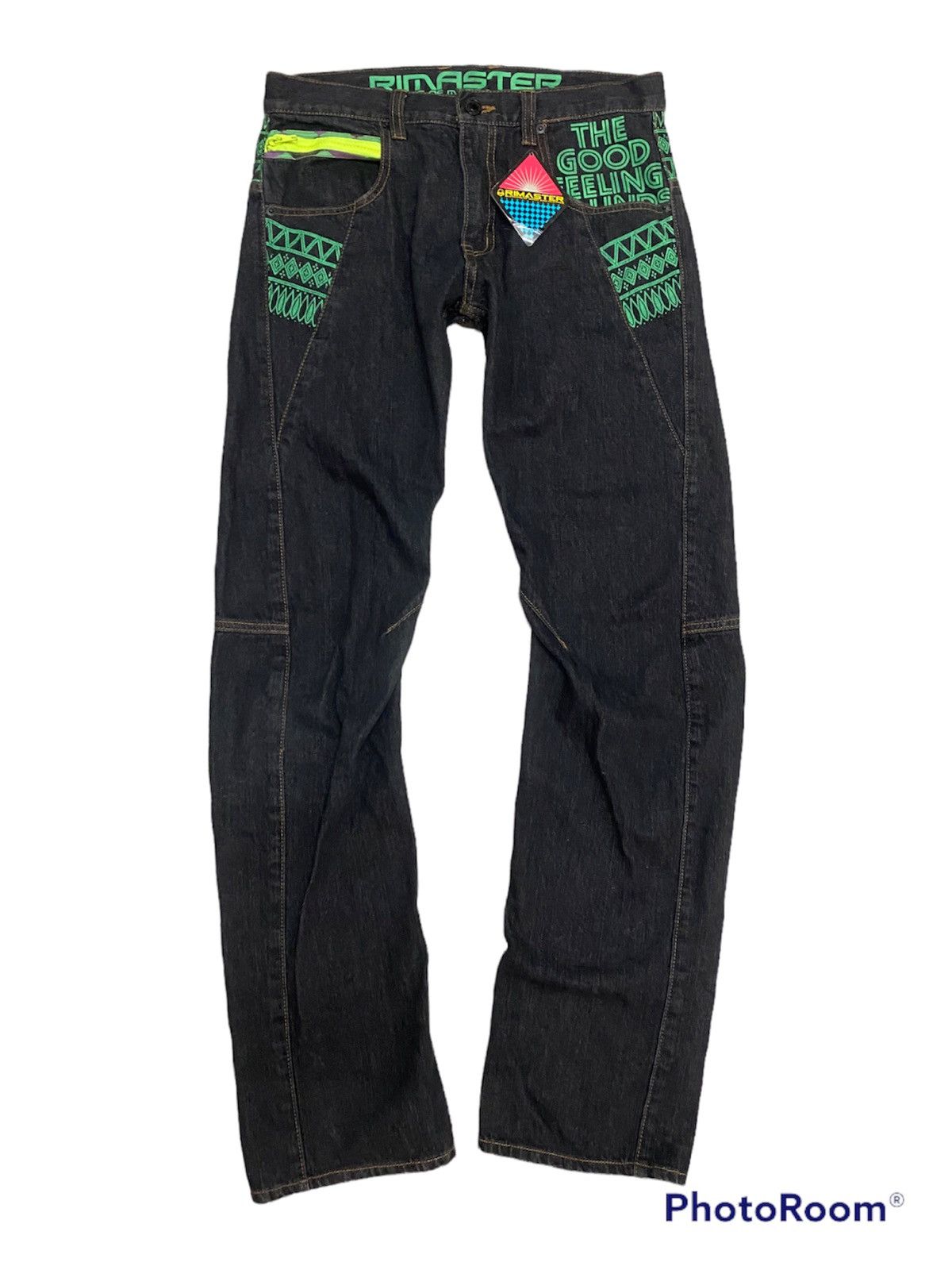 Japanese Brand × Vintage Vintage Rimaster Denim Jeans Nice Design Size US 32 / EU 48 - 2 Thumbnail
