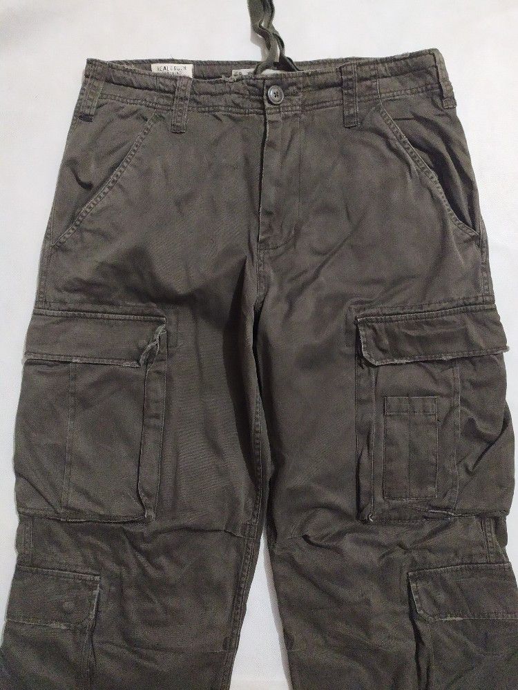 Japanese Brand 🔥Real Crush Clothing Multipocket Tactical Cargo Pants Size US 33 - 2 Thumbnail