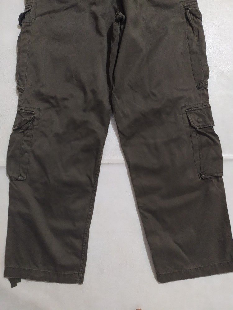 Japanese Brand 🔥Real Crush Clothing Multipocket Tactical Cargo Pants Size US 33 - 6 Thumbnail